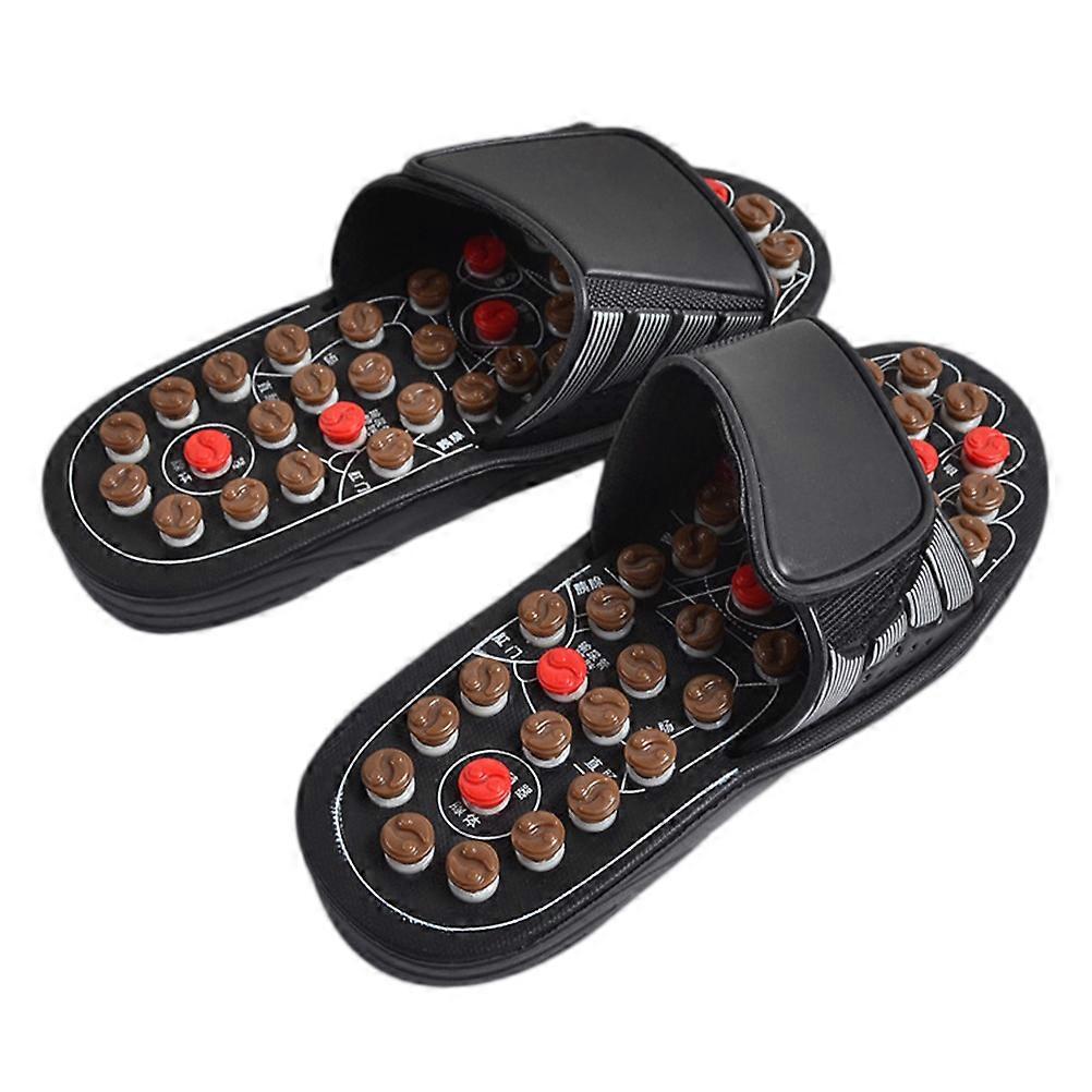 Metabolism Enhancement Foot Massaging Slippers PU Material Unisex Daily Use 1 Pair