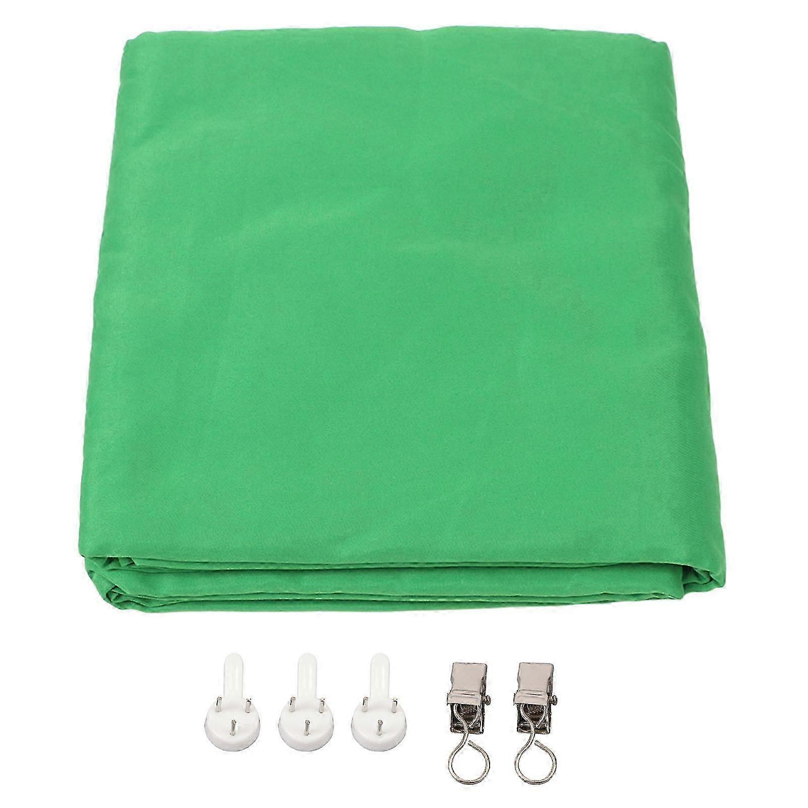 2x3m Thick Opaque Green Screen Background for Photography, Video Production, Live Streaming, Background Settings, Photo Editing