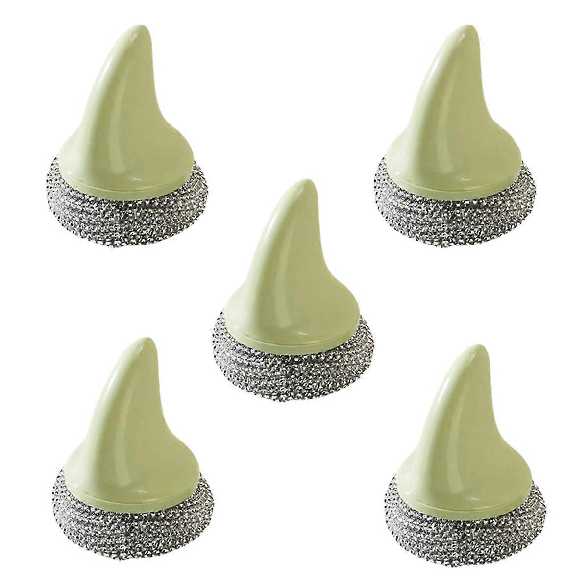 Kitchen stainless steel pot brush Green