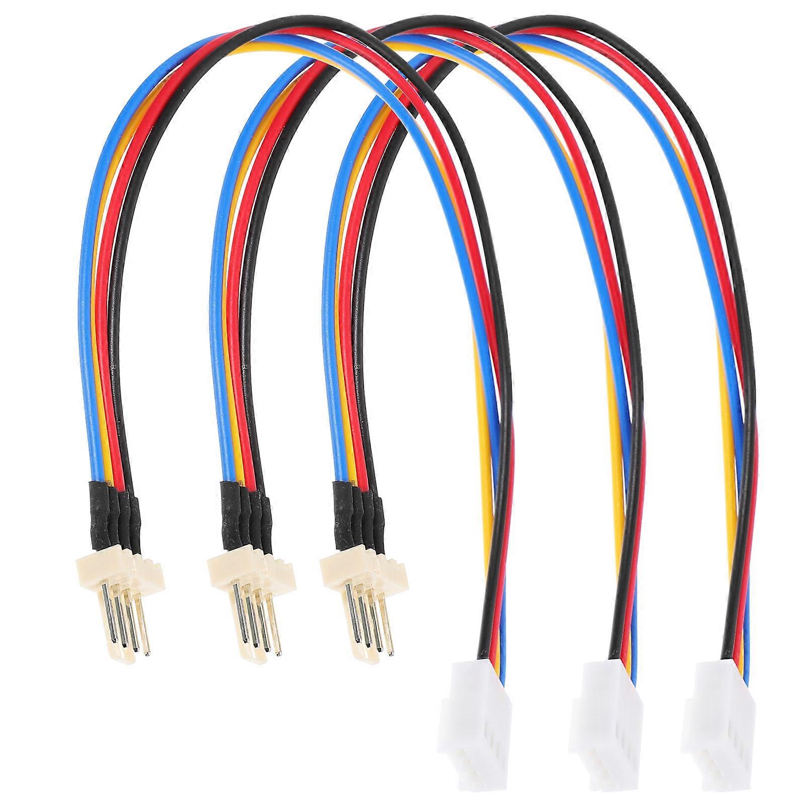 4-Pin Fan Cable Splitter Extension Cable for Pc Cooling Fans 9Pcs