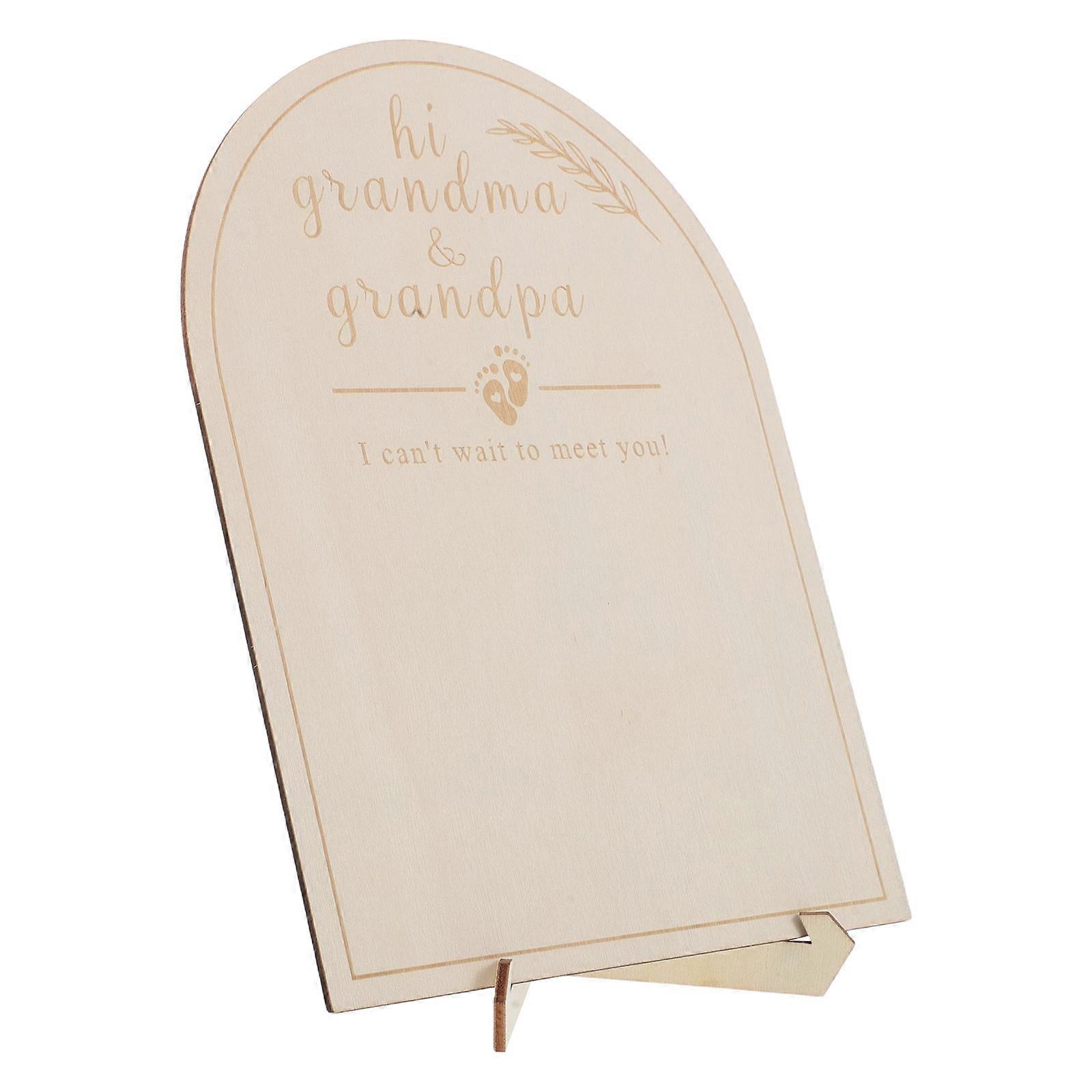 2Sets Wooden Baby Month Sign for Newborn Milestone Tracking Display