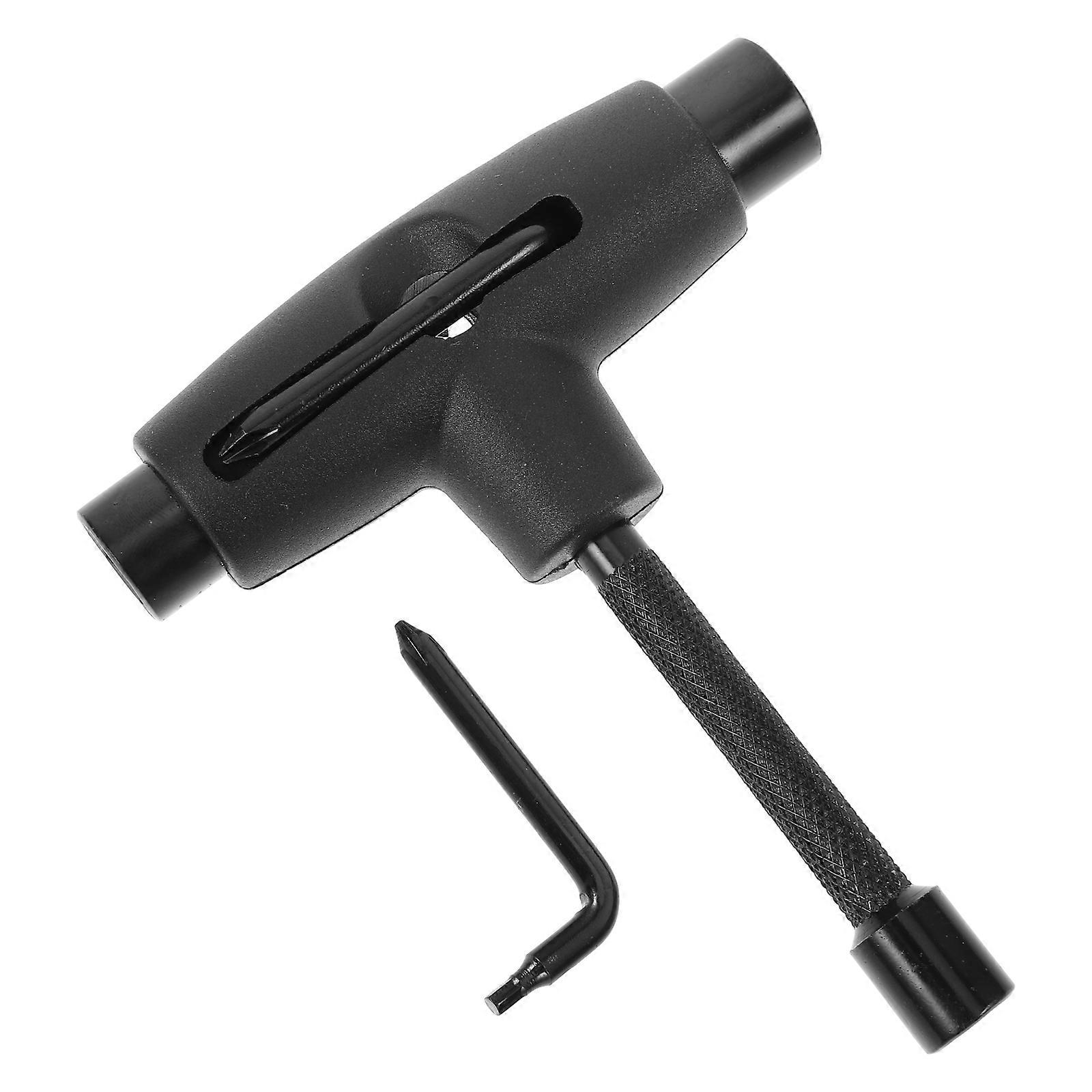 Portable Skate Tool Wrench for Skating 5Sets Black PP