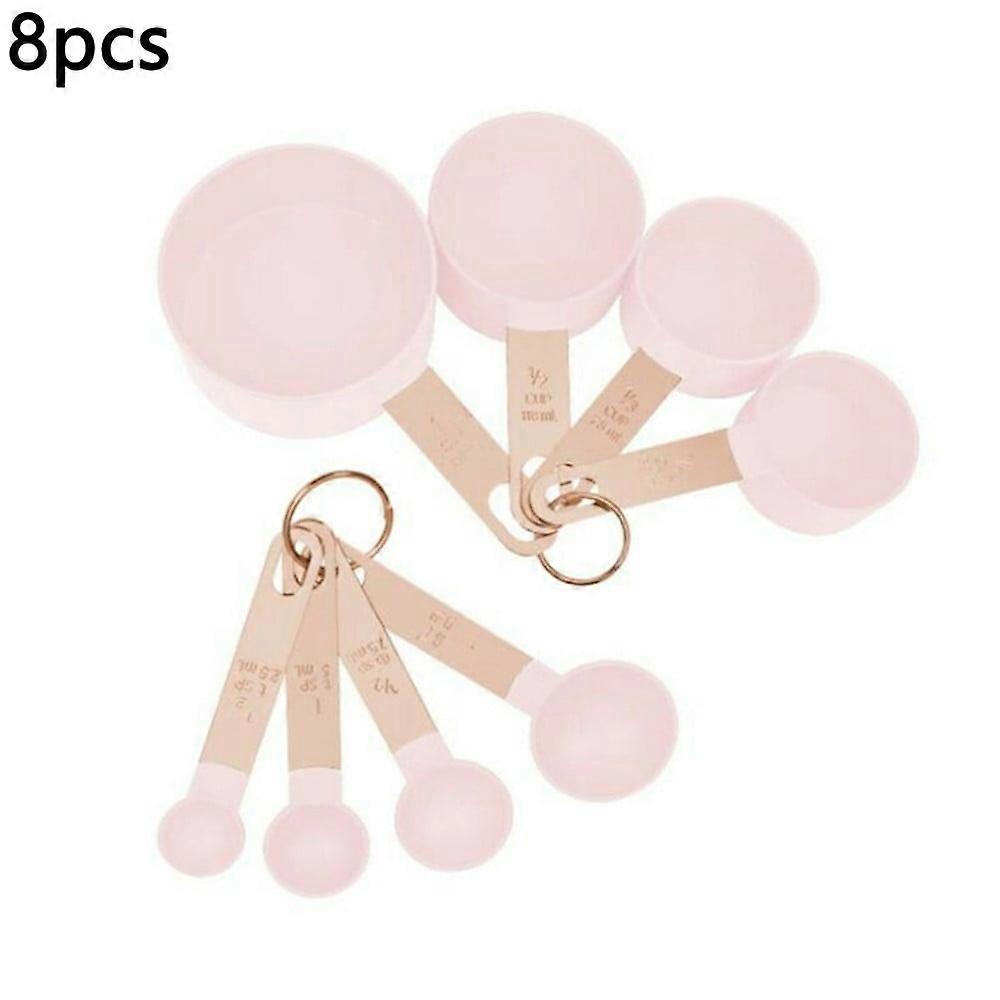 8Pcs/Set Stainless Steel Measuring Cups Spoons Kitchen Baking Cooking Tools Set