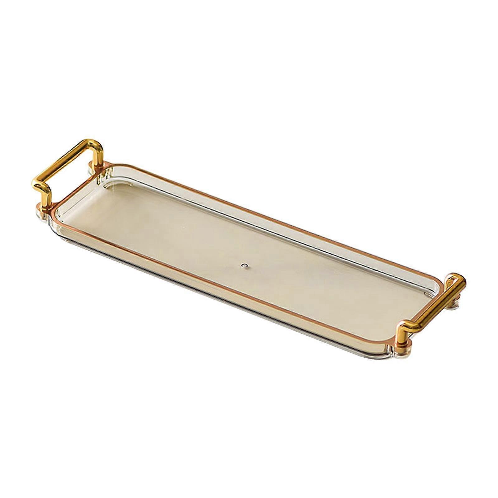Rectangular Serving Platter with Handles Vanity Tray for Party Home Kitchen