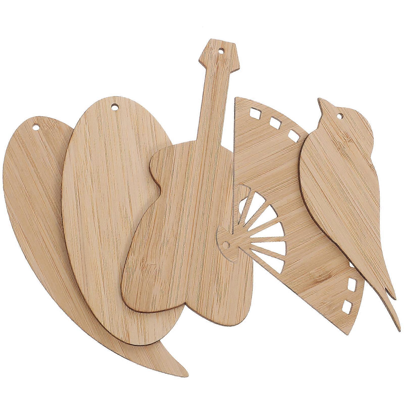 Unique Shape Wooden Craft Bookmarks For Everyday Reading Light Yellow 15 Pcs Bookmarking Aid