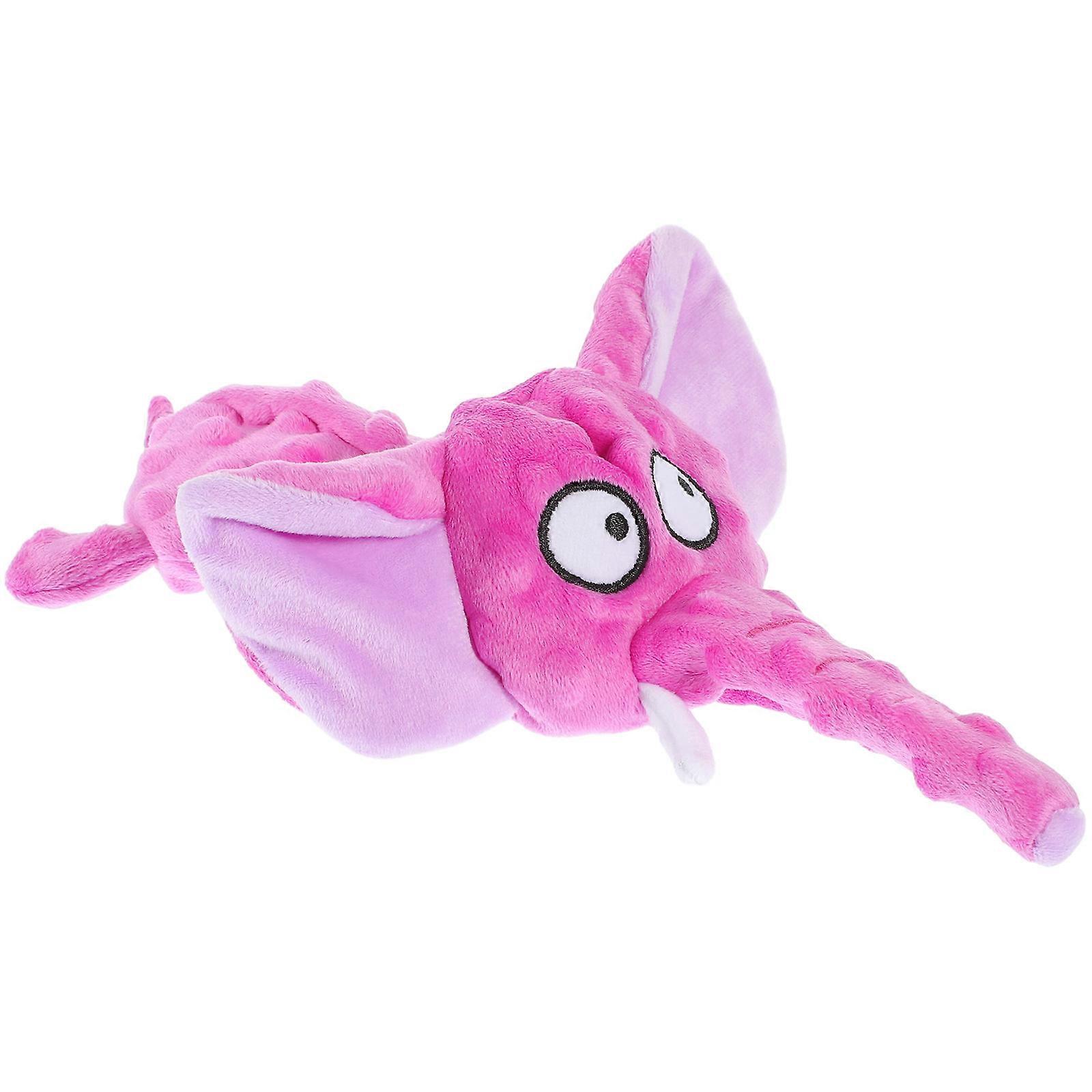 Elephant Shape Plush Dog Chew Toy Designed For Pets Offering Teeth Cleaning And Mental Stimulation 5Pcs