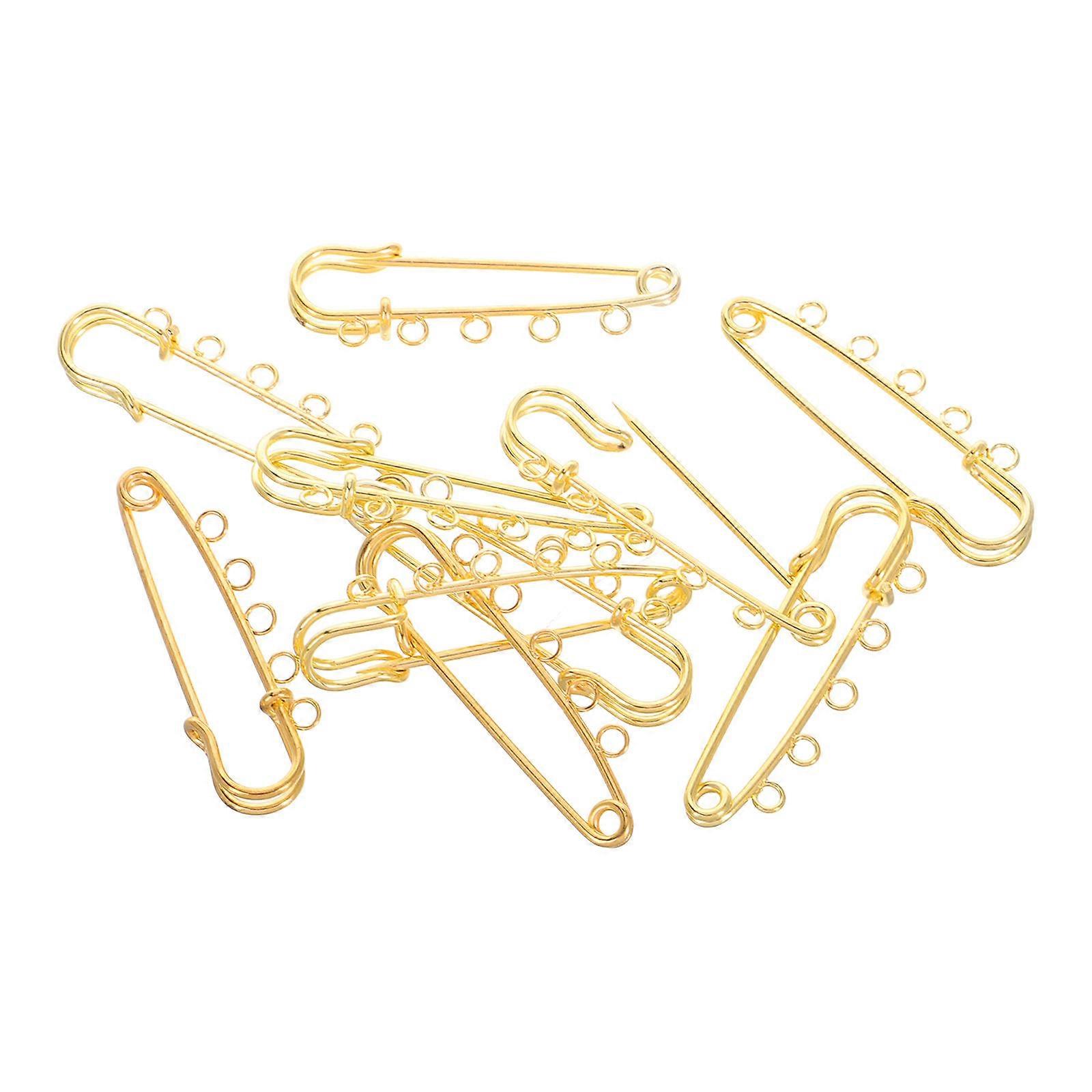 30 Pcs Durable DIY Safety Pins with Holes Ideal for Fixing Items and Creating Unique Accessories