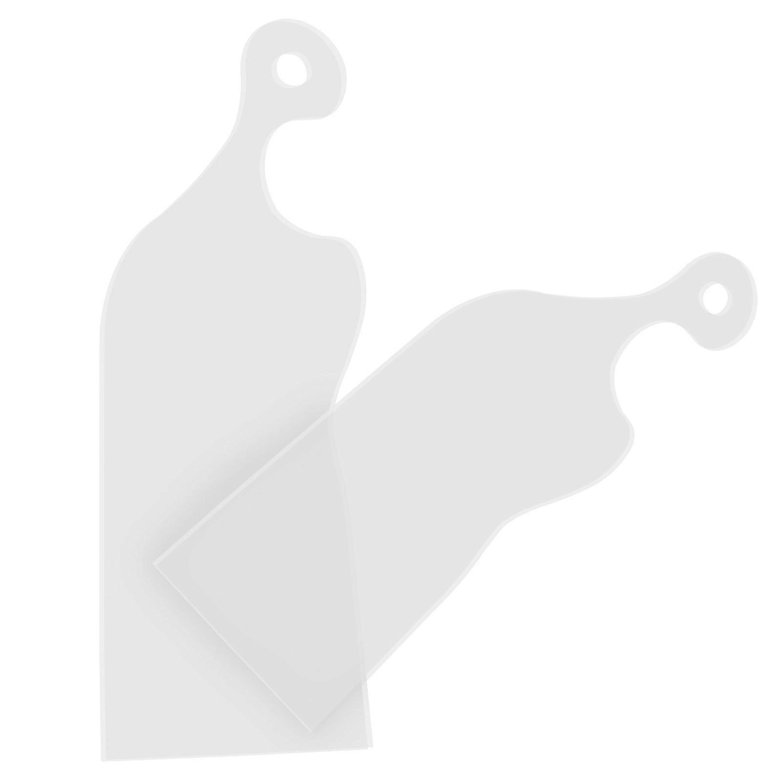 Craft Stencil Template For Woodworking Featuring White Acrylic Design Ideal For Kitchen Use With 1 Pair