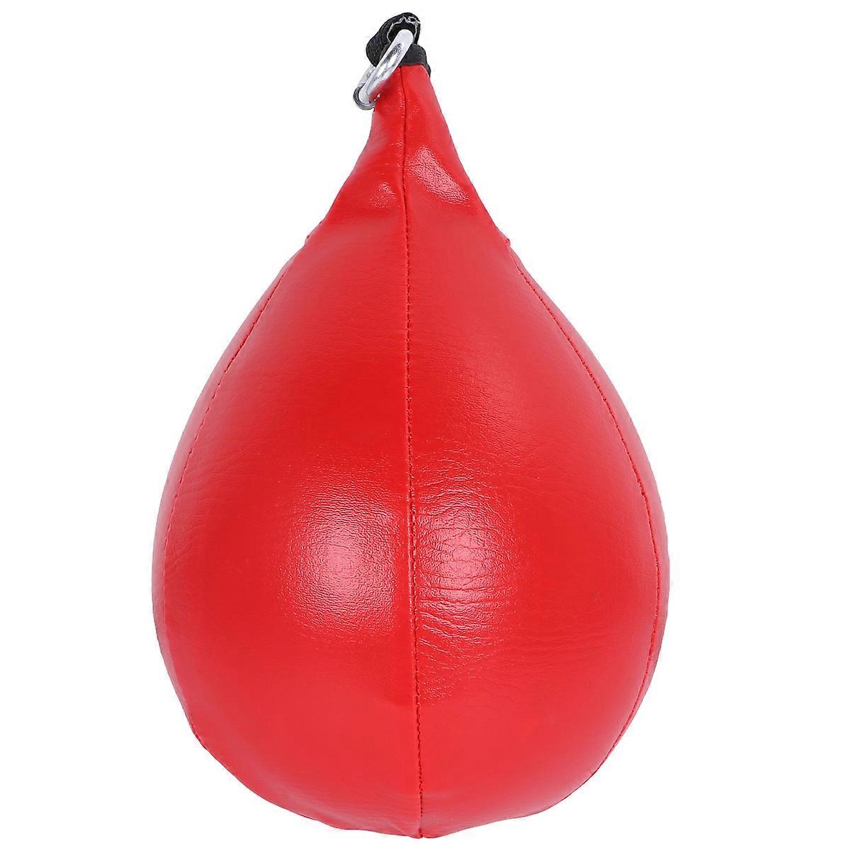 Elastic Boxing Ball for Hand-Eye Coordination 1Pcs Red Pear Shape