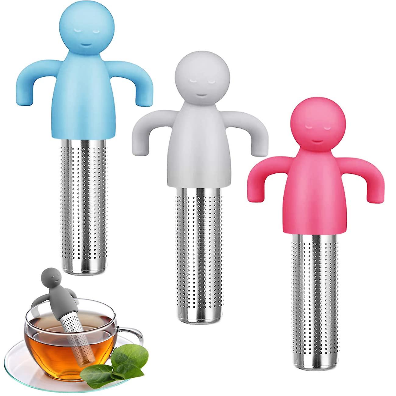 Filtro per tè Infusore per tè Filtro per tè in acciaio inossidabile, diffusore per tè in acciaio inossidabile con mano in silicone
