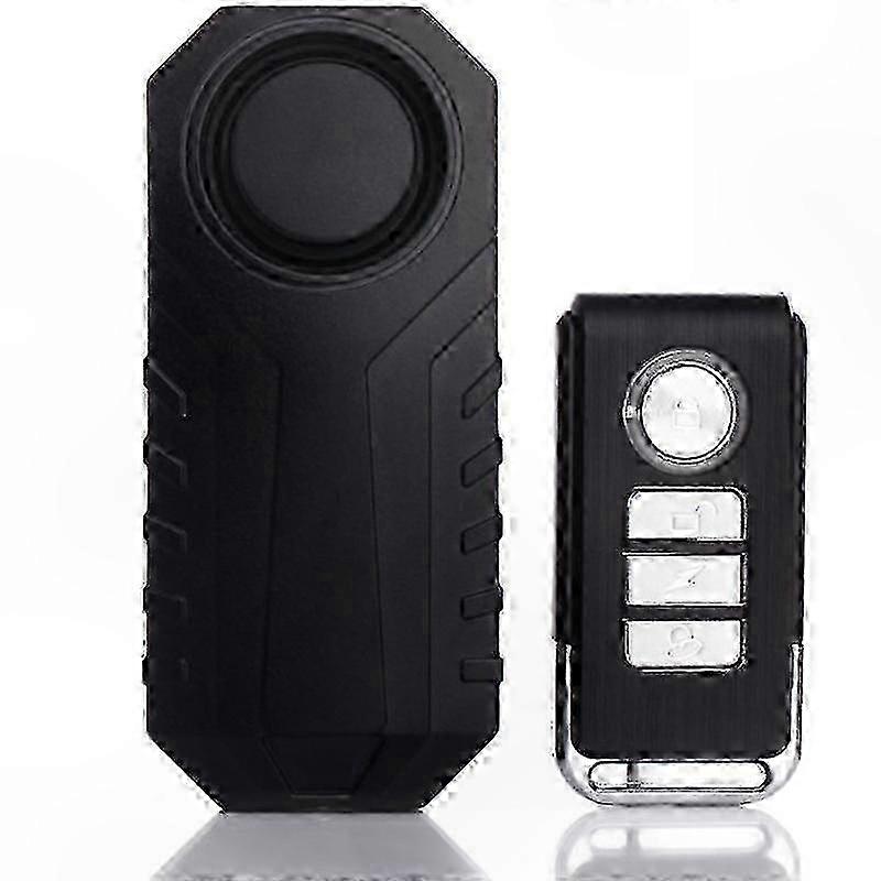 Wireless Bike Alarm with 113dB Loud Sound, Waterproof Anti-Theft Sensor, 7-Level Sensitivity, Includes 1 Remote Control