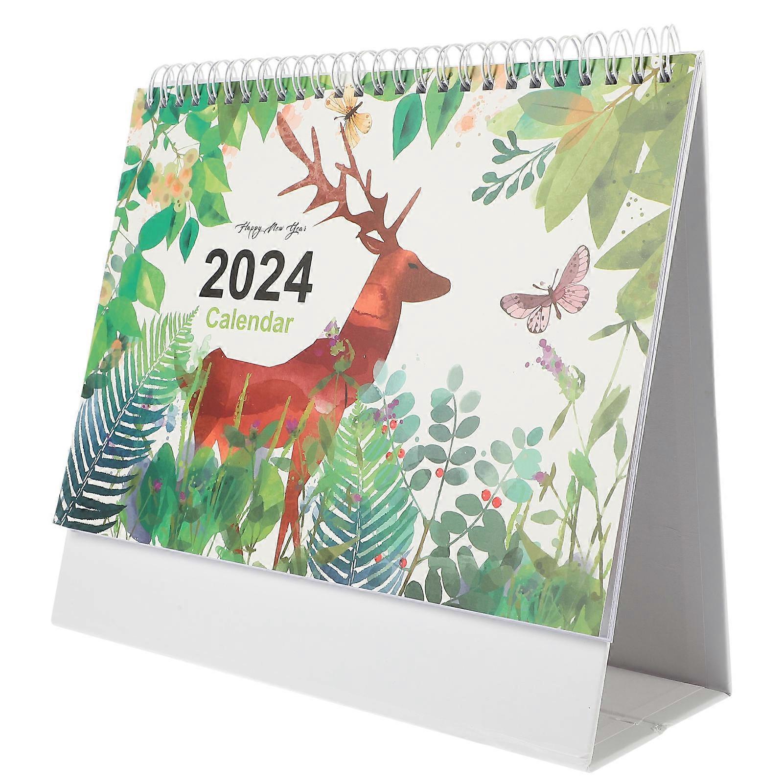 3Pcs Household Desktop Calendar For Office Workers Students And Teachers Made Of Paper In Multi Color With Simple Design For Decoration