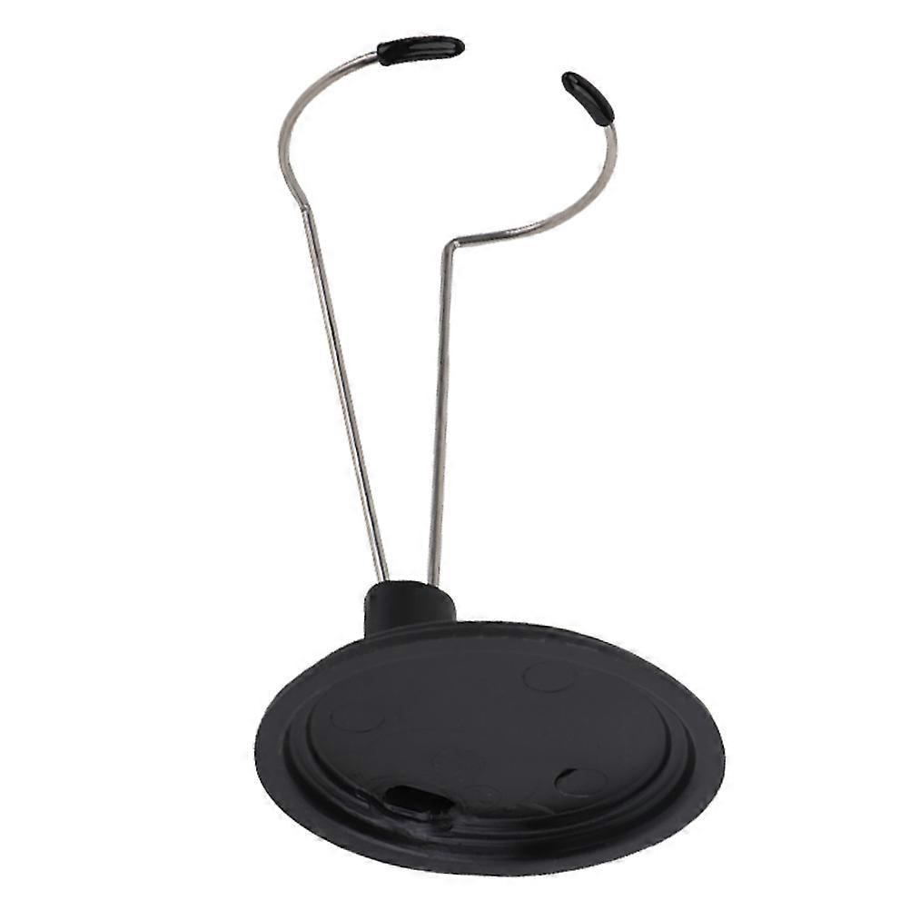 Toy Display Stand Doll Bracket Support Stand Simple Design Black Pvc and Stainless Steel for Collection Display 1Set