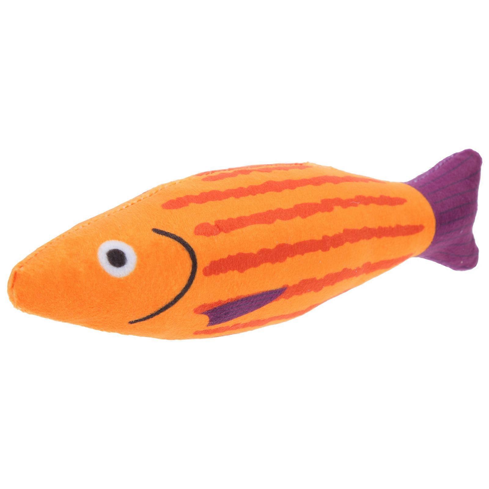 Catnip Toys Plush Fish Chew Toy for Kitten 5Pcs Pet Interactive Toy
