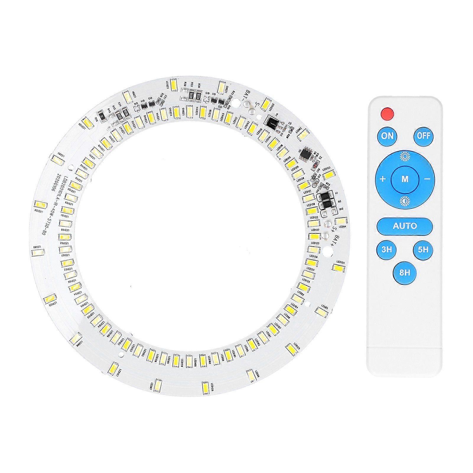 40W 80LED Light Source Panel 3.2V/3.7V White  Warm Light Dual Color Ceiling Lamp Board with Remote Control