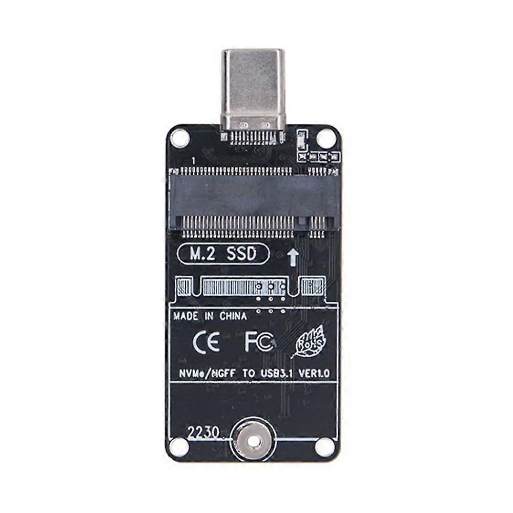 M.2 SSD Adapter Dual Protocol RTL9210B Chip 10Gbps USB 3.2 GEN2 Type C Riser B+M/M Key for M2 Protoc
