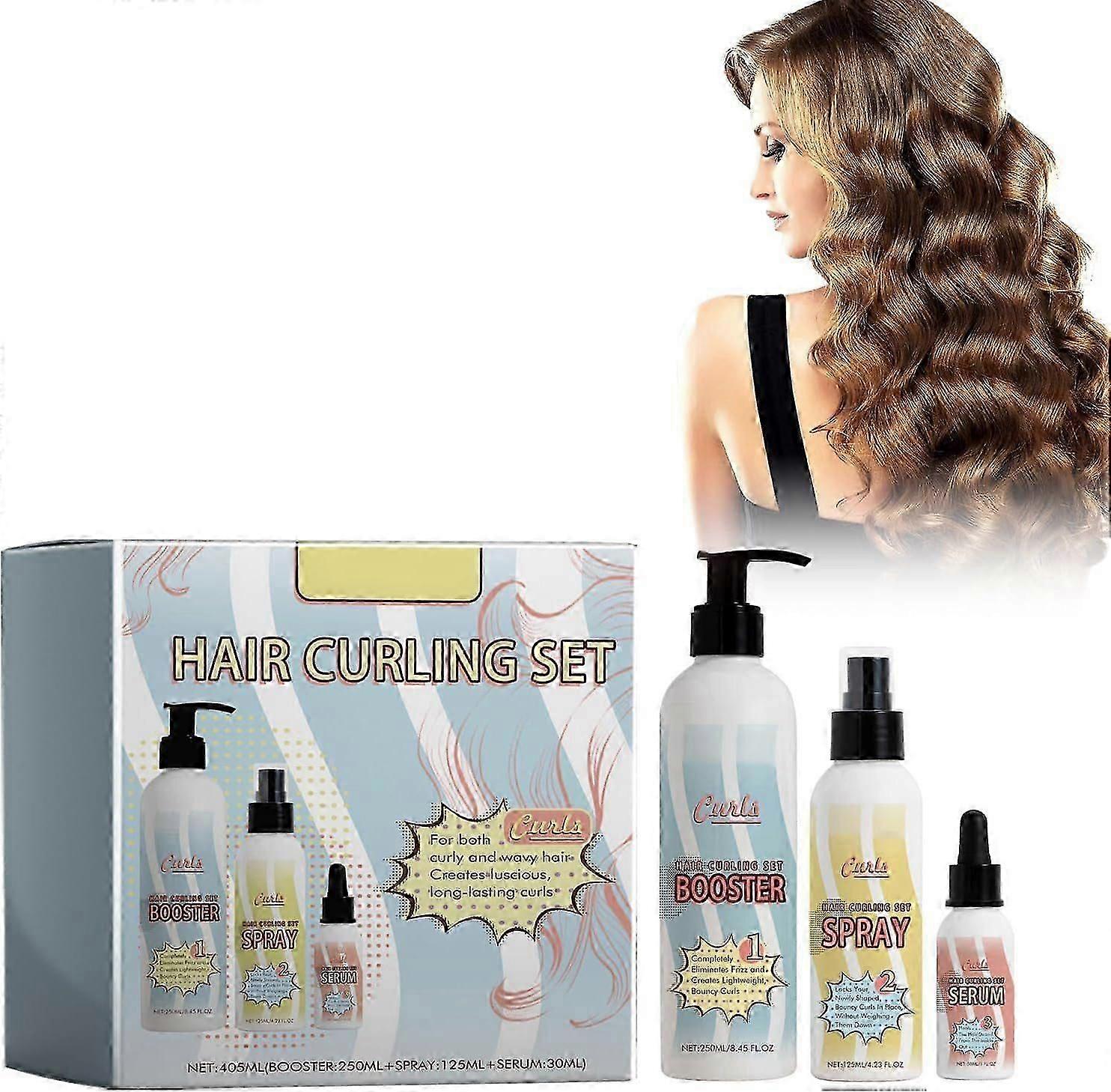 Curl Care Kit - (Curl Definer + Conditioner Spray + Nourishing Oil), Definition Gelled Cream, Hydrates Curl, For Natural Curls and Perm Hair