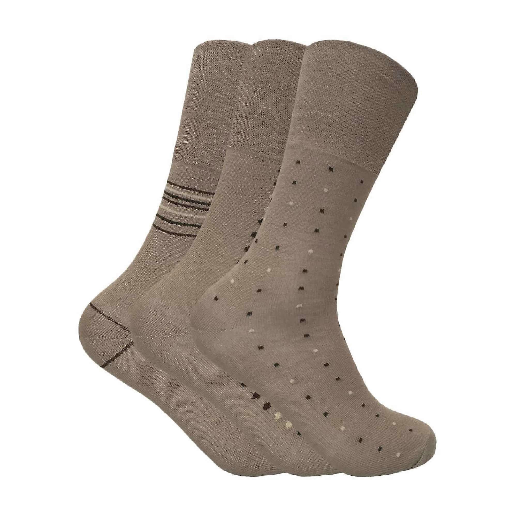Sock Snob - 3 Pack Mens Breathable Non Elastic Bamboo Socks