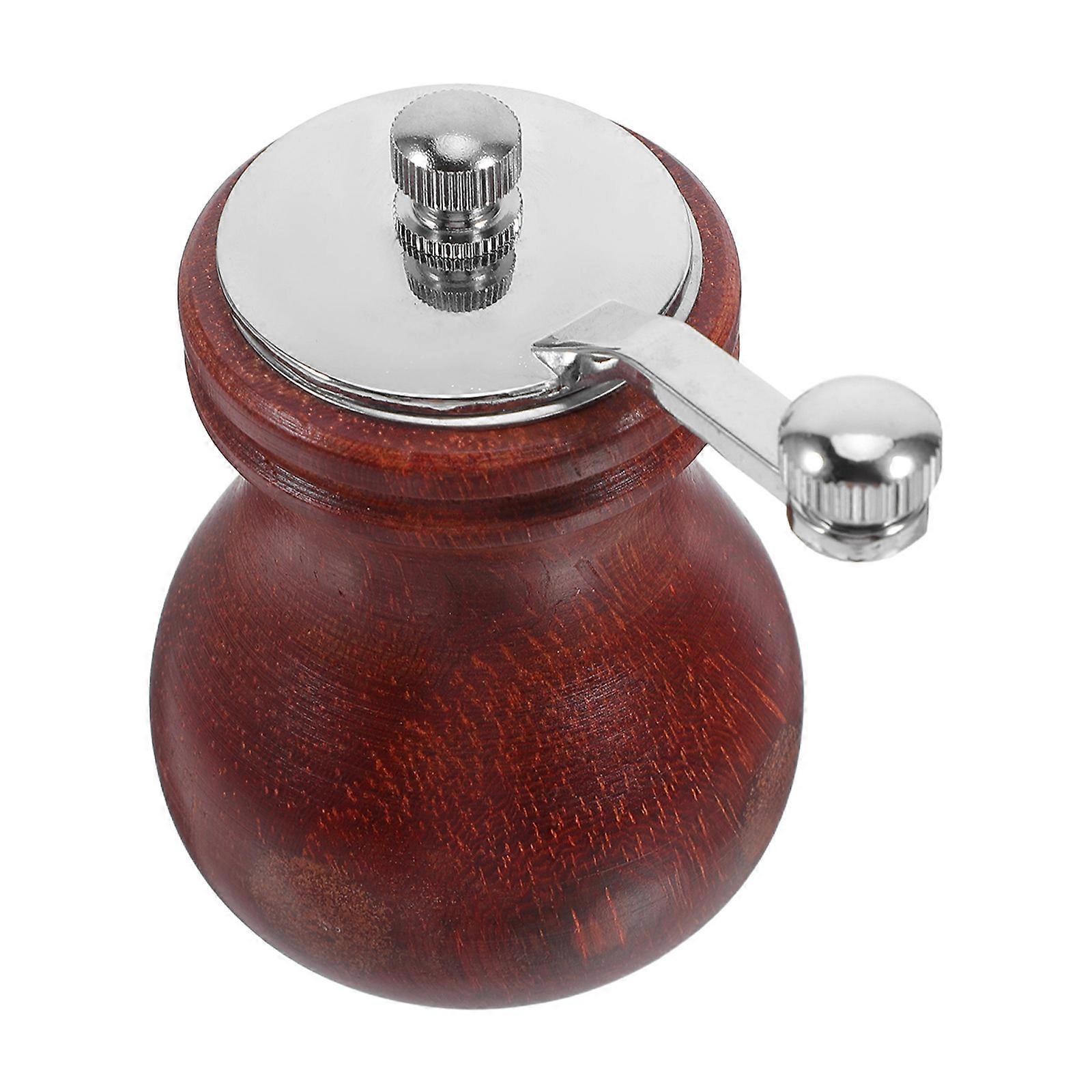 Manual Wooden Pepper Mill Pepper Grinding Tool 2Pcs for Home Usage