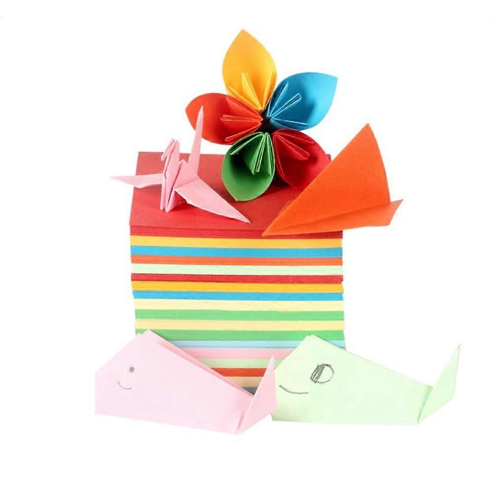 500 PCS Color Paper Construction Paper Handcraft Paper Colorful Paper Paper Folding Child