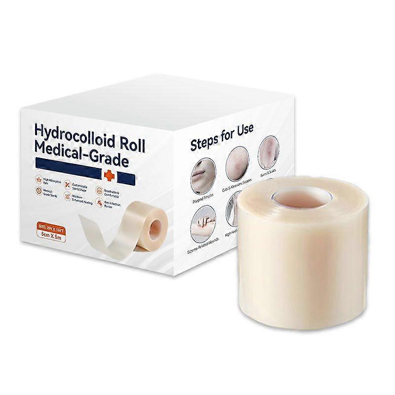 Hydrokoloidní role pro péči o rány - extra velké hydrokoloidní náplasti s lepidlem, ultra savé, flexibilní a voděodolné, Fi