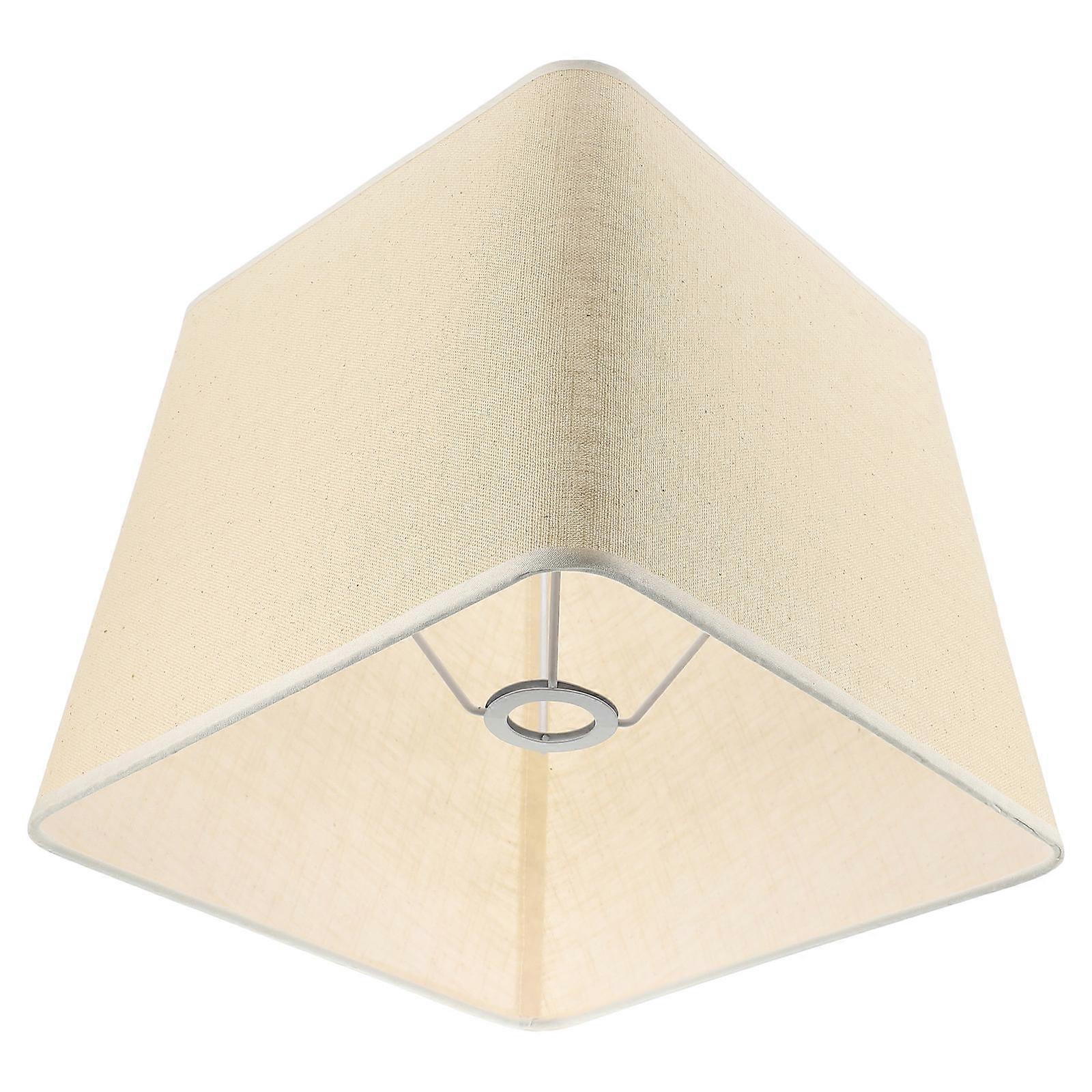 Square Lamp Shade Large Lampshade for Decor Cloth Material Light Yellow