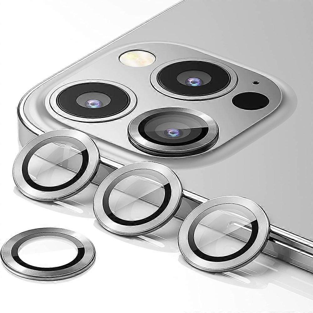 LEEYNEER 3 Pack compatible with iPhone 13 Pro Max/13 Pro Camera Lens Protector, HD Tempered Glass, Anti-Scratch, Shockproof, Gold