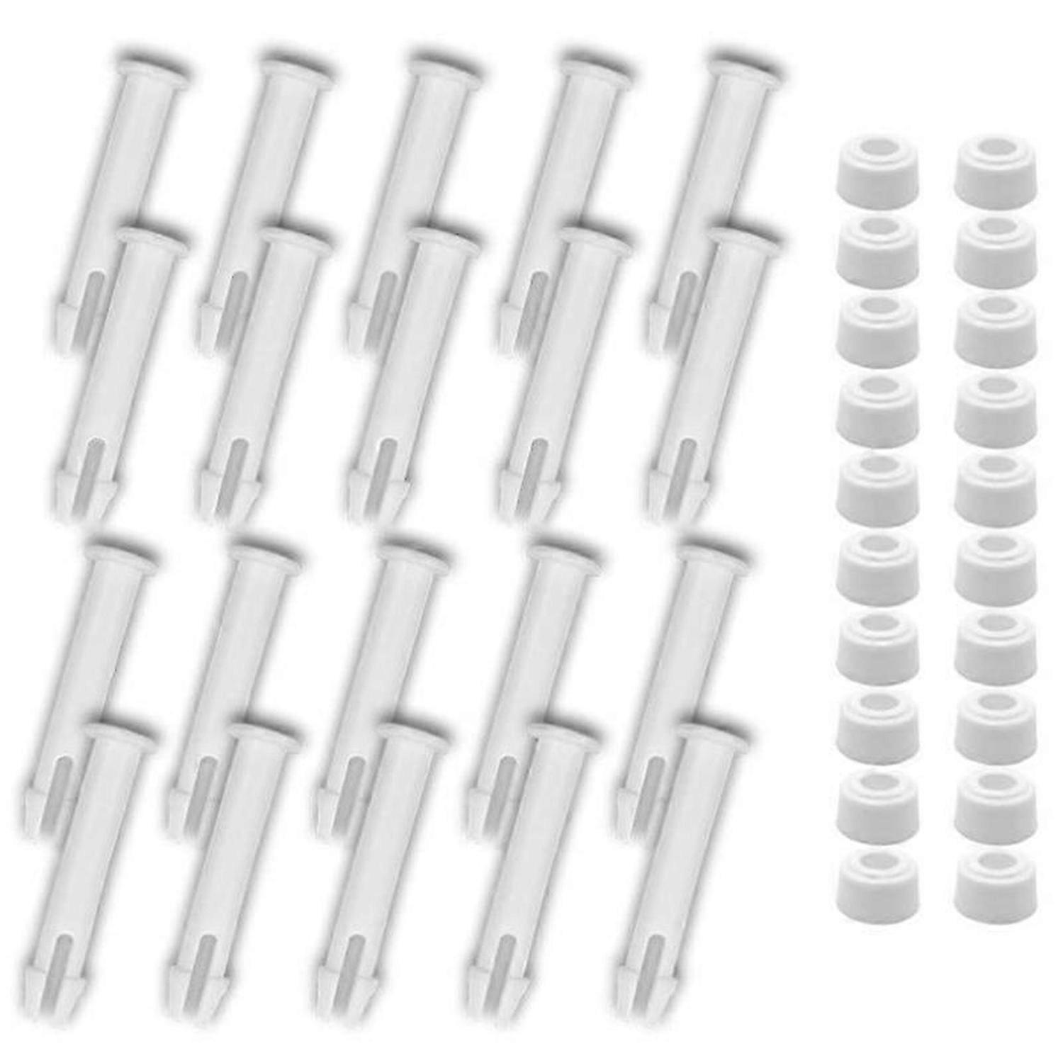 20 PCS Plastic Pool Joint Pins & 20 PCS Rubber Seals for Intex-Swimming Pool Parts for 13 -24inch Me