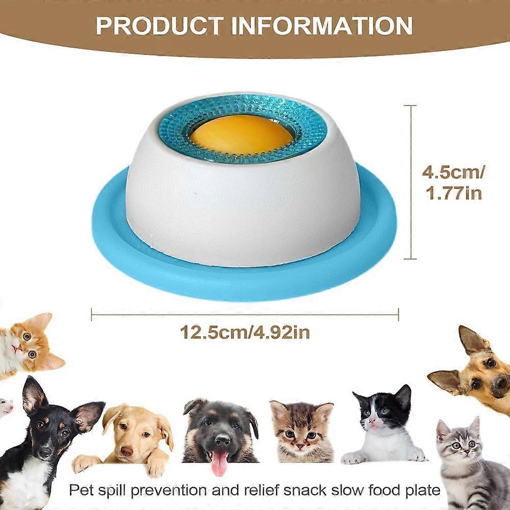 Interactive Licking Mat Dog Toy Treat Dispenser for Puppy Training & Cat Enrichment, Slow Feeder for Crate & Feeding Time