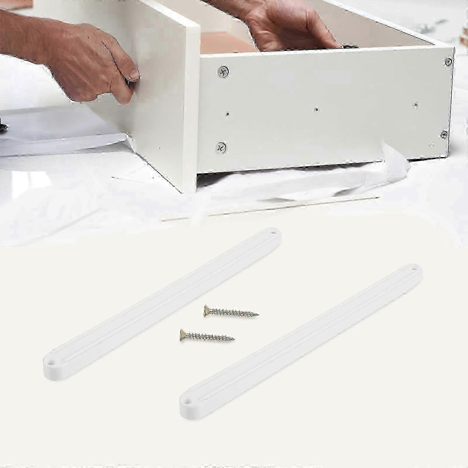 25-26 2pcs Drawer Slides Plastic Cabinet Drawer Slides Smooth Drawer Rails Kitchen Dresser Slides