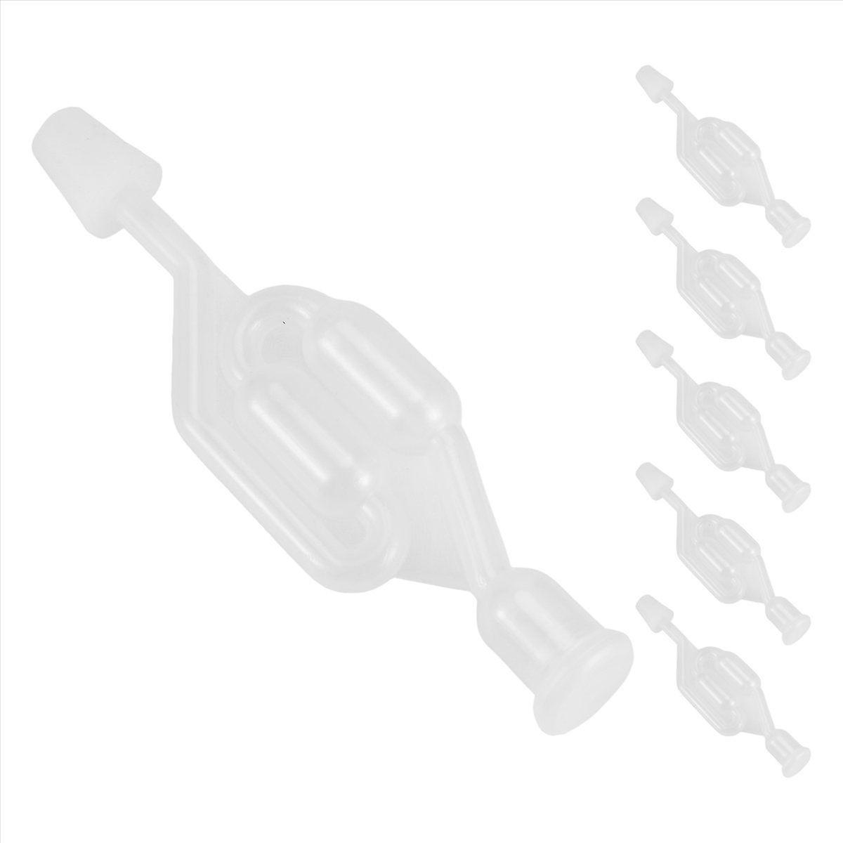 6 S-Shape Exhaust Seal Valve with Rubber Stopper for Wine Making