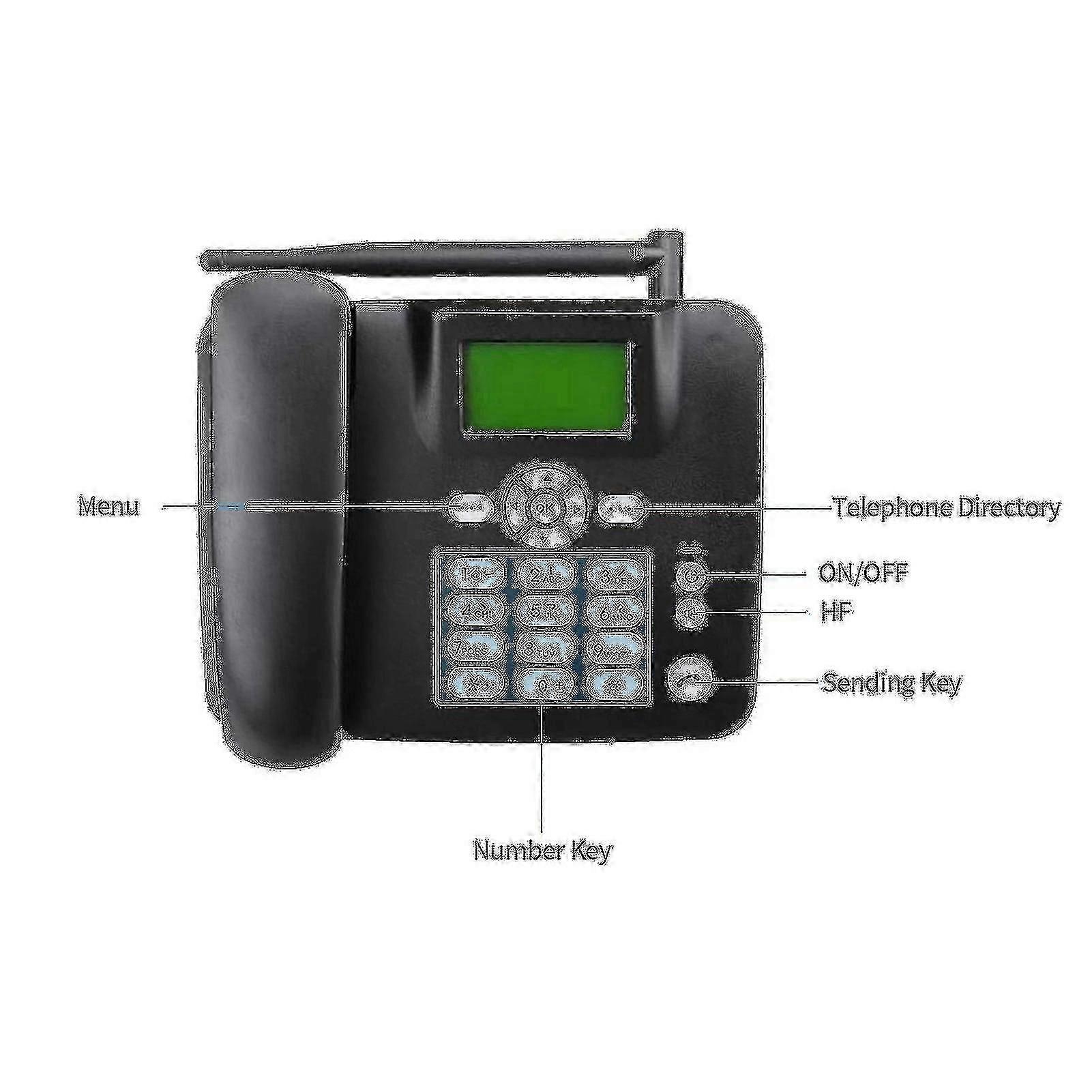 هاتف سطح المكتب 4G ، لاسلكي ، GSM 850/900/1800 / 1900 ميجا هرتز ، بطاقة SIM ، هاتف لاسلكي مع هوائي