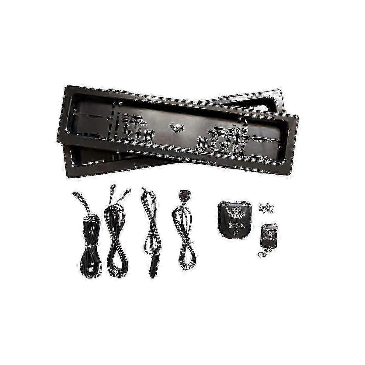 Car license plate shutter for EU with remote operation