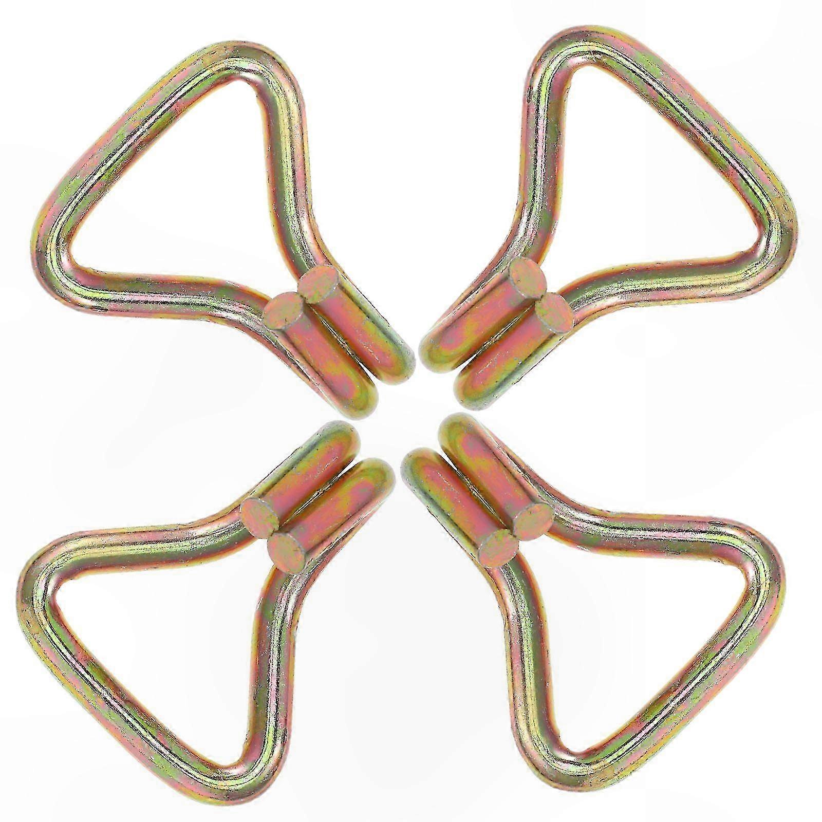 4-Pack Durable Ratchet Straps with Metal Hooks for Securing Bikes and Scooters