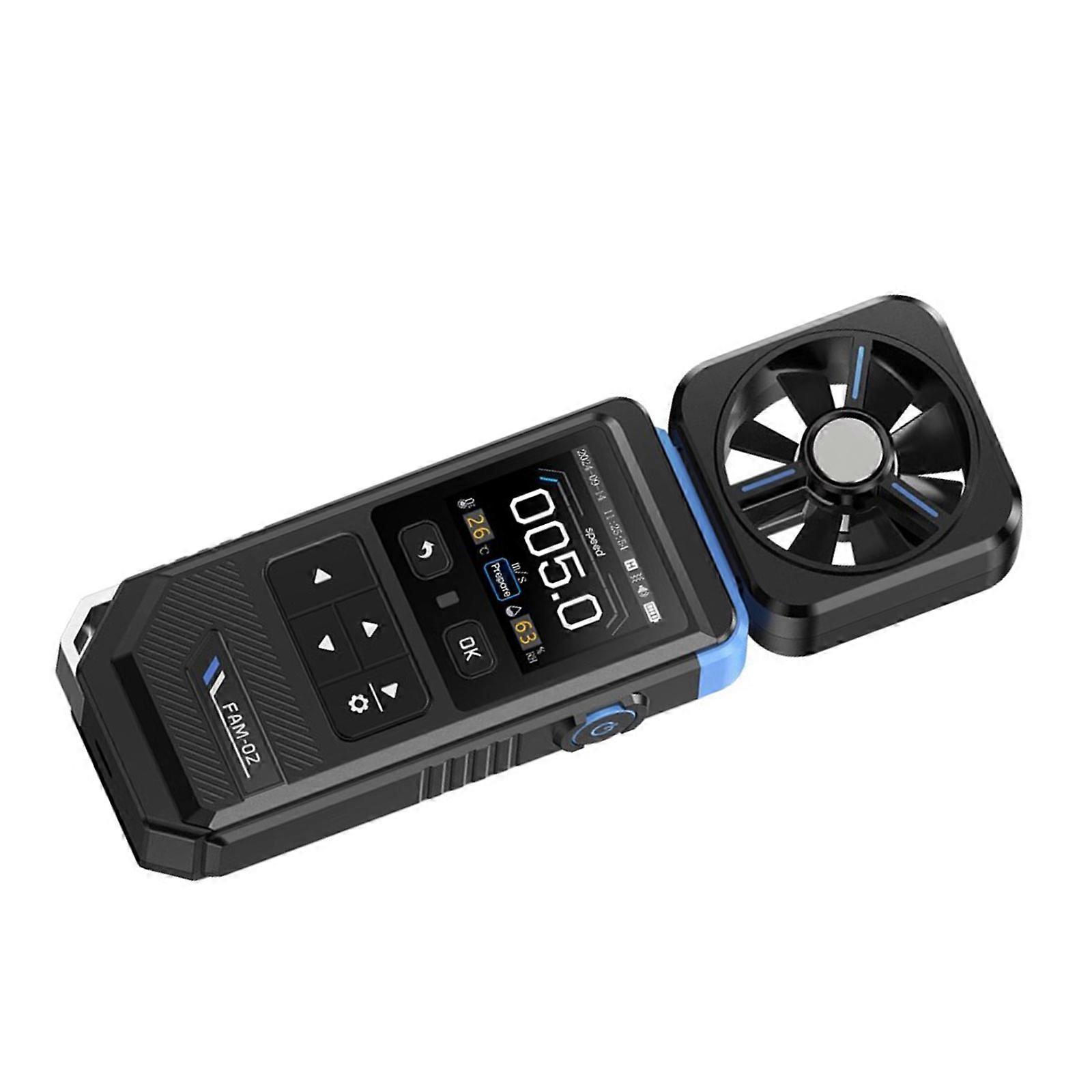 Anemometer Measuring Wind Temperature Wind Chill Humidity Pocket Size Wind Speed Gauge Digital Wind Meter with Alarm Multicolor