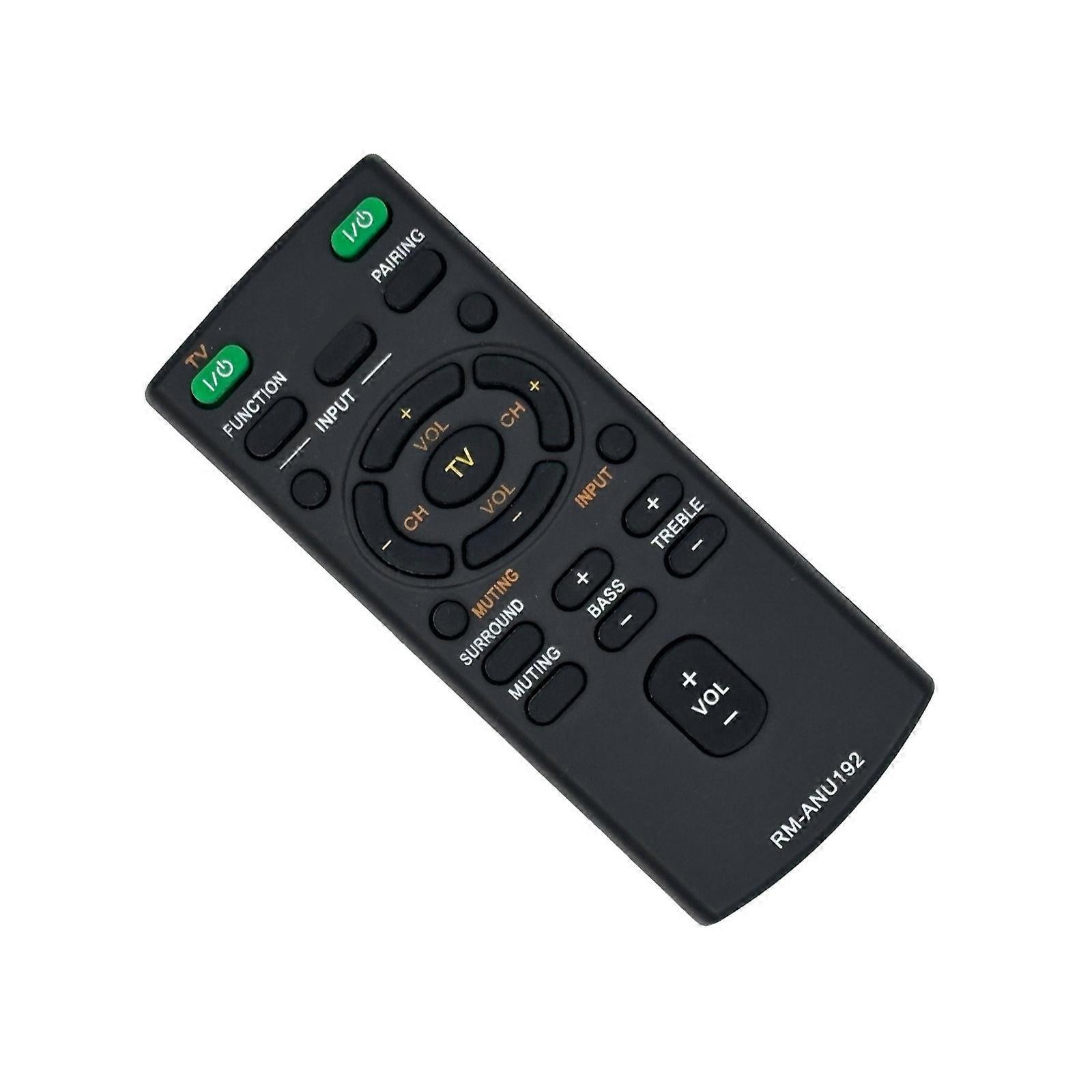 Instantly Use Remote Control Replacement For Sound Bar RM-ANU192 RM-ANU191 HT-CT60BT SA-CT60BT Not Need Pairing Multicolor