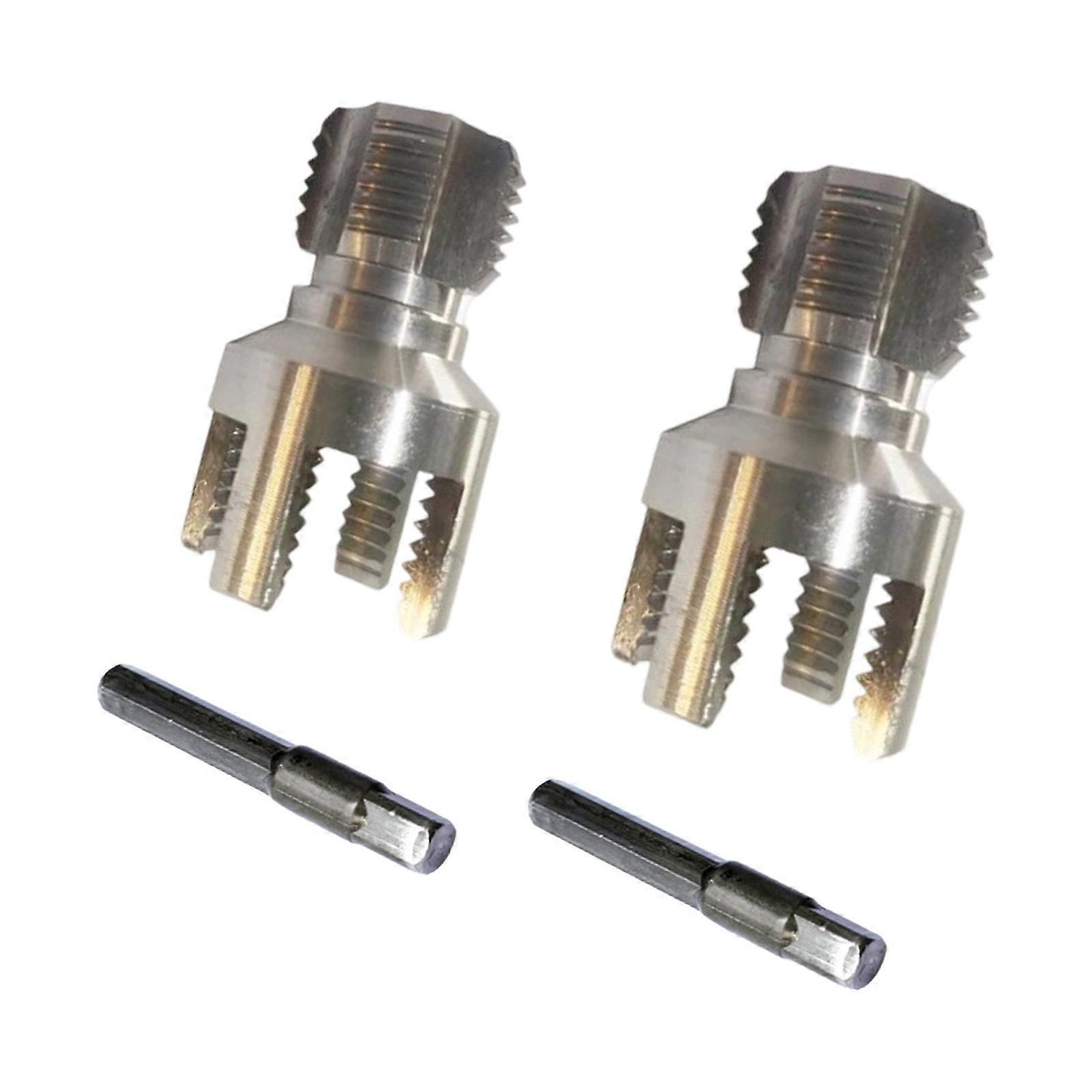 Professional Grades Water Pipes Threading Tool Drill Attachment For 1/2" And 3/4" Pipes Hex Shank Design Carbon Steel Multicolor