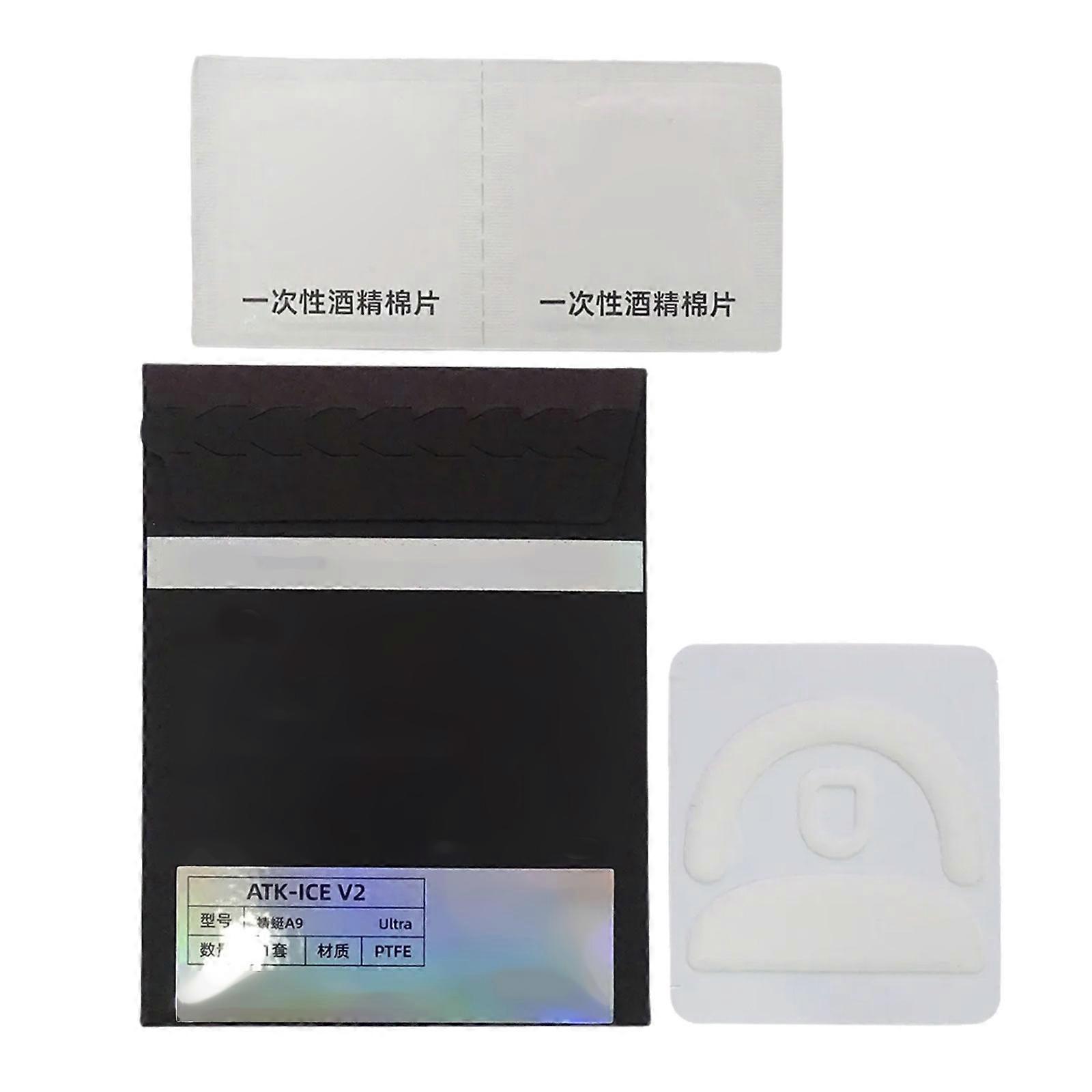 Esportstiger Ice Mouse Skates Stickers Mouse Feet Pad Round Glides Curveds Edges for ATK A9 Plus Ultra Mouse Multicolor