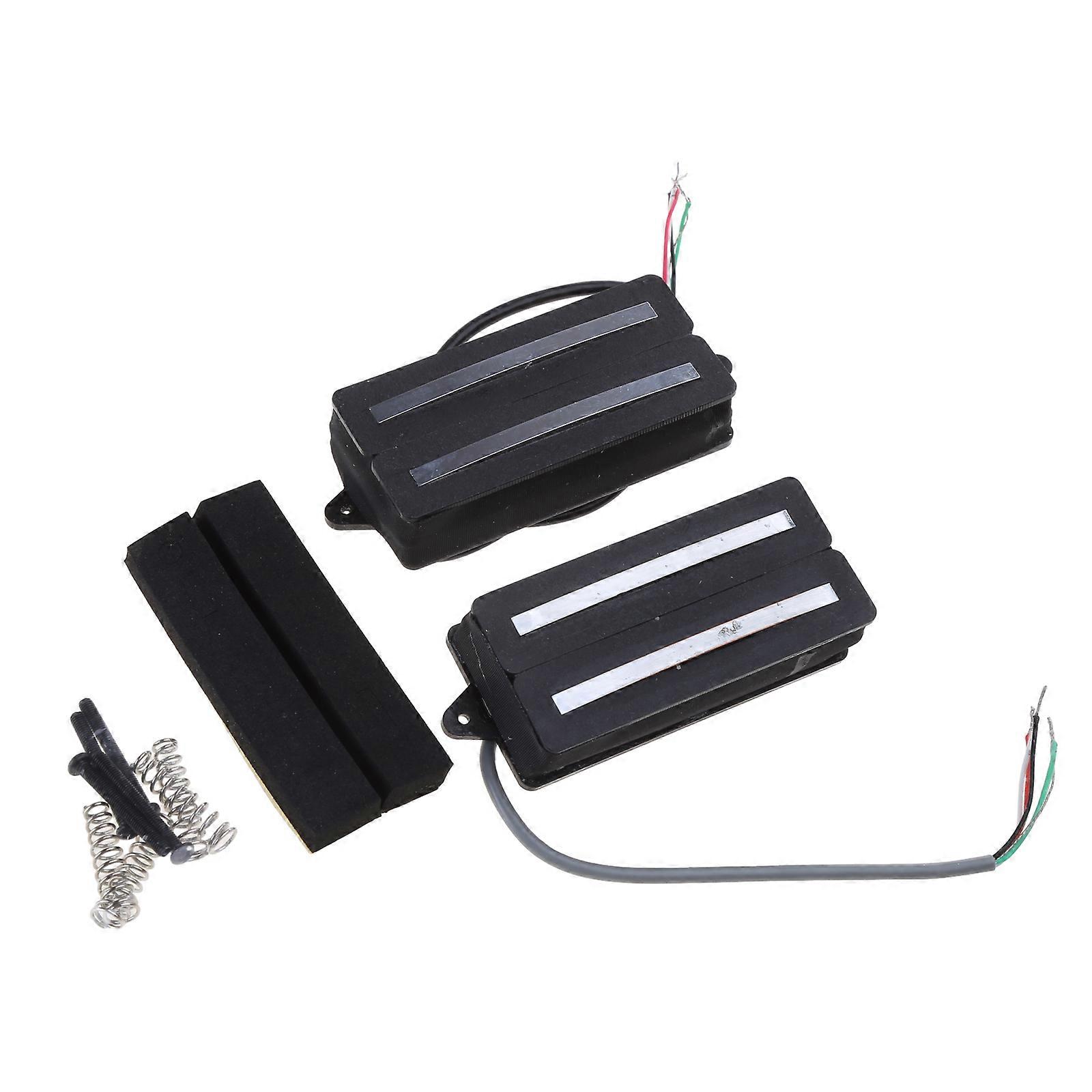 Electric Guitar Dual Rail Style Bridge Pickup For Electric Guitar Parts Magnets Bridge Pickup Four Counduct with Shield Multicolor