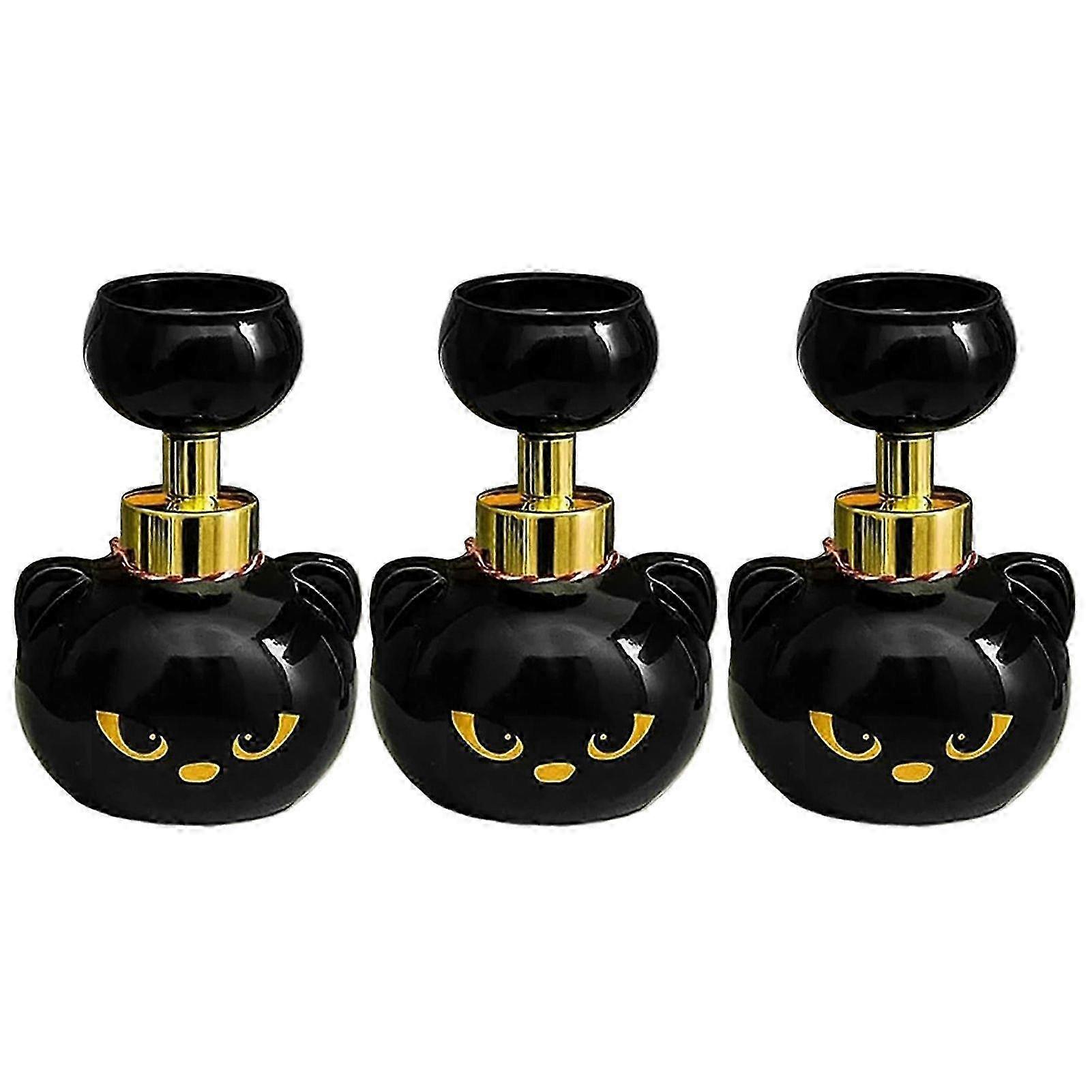 Cat Paw Soap Dispenser, Cute Halloween Black Cats Pawprint Soap, Magic Foaming Hand Wash Dispenser, Refillable Empty Foam Liquid Container