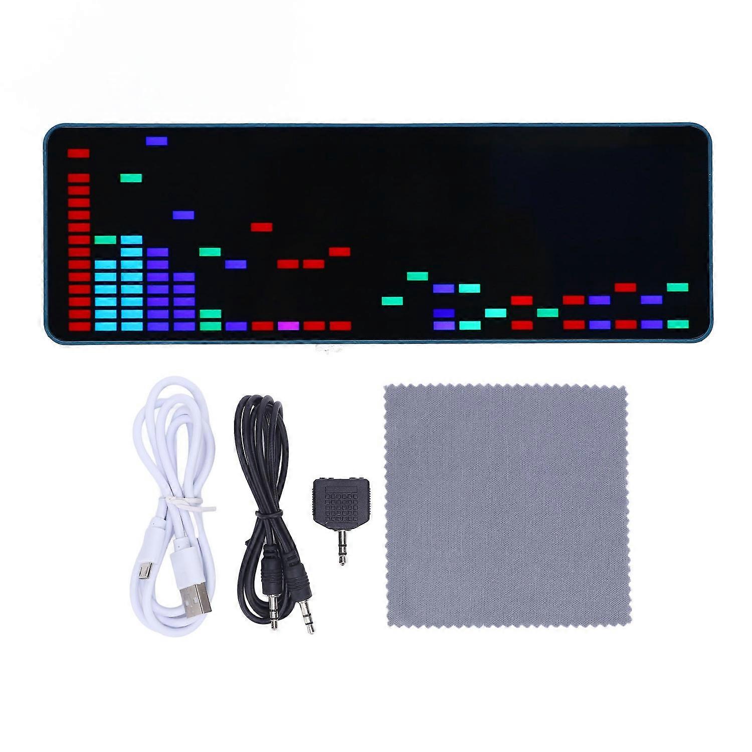 LED Music Spectrum Display 16x24 RGB 1624 Segment Rhythm Voice Sensor Pickup 20 Dynamic and 7 Color 