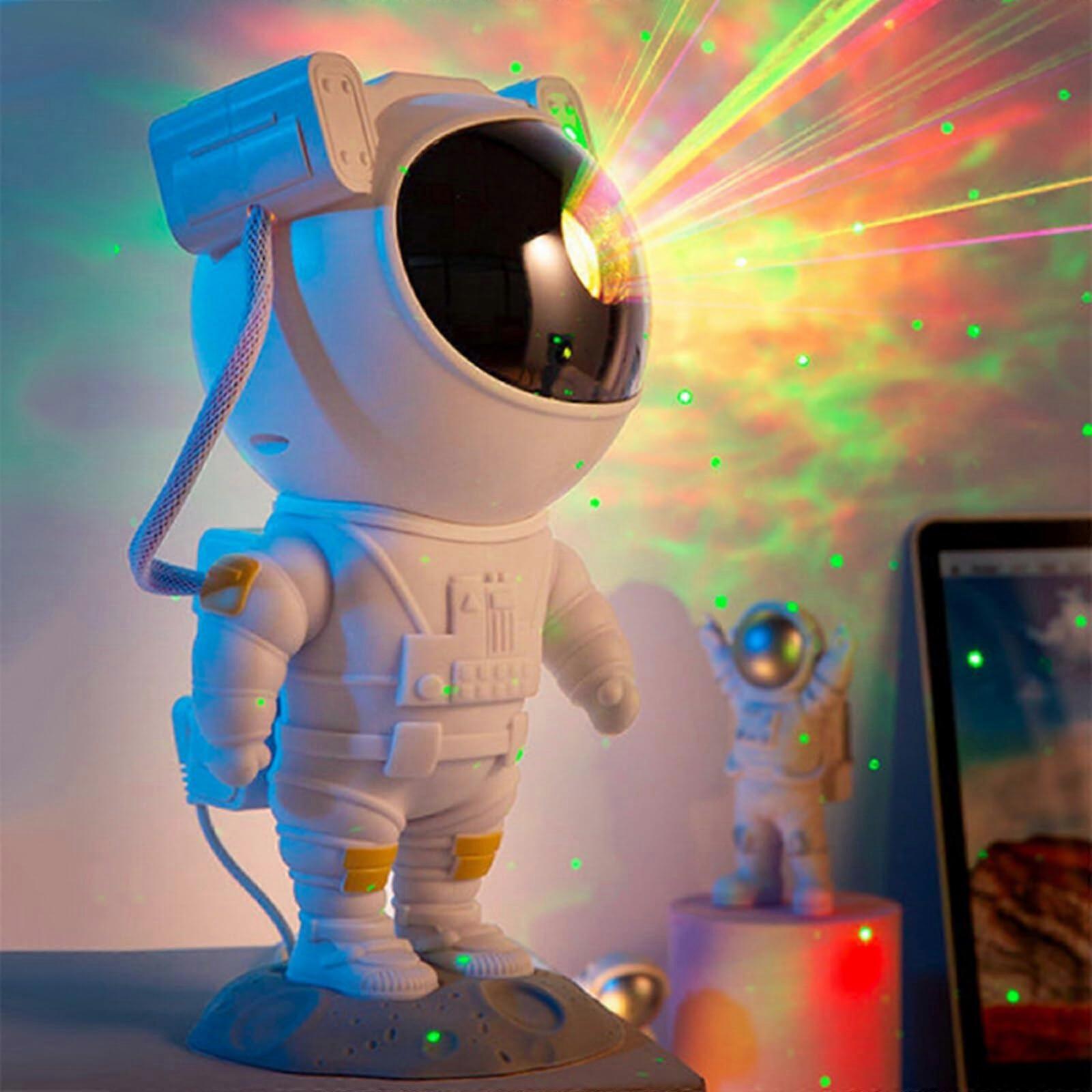 Astronaut Star Projector Light with 360° Adjustable Head, Remote Control Nebula Galaxy Night Light for Kids and Adults