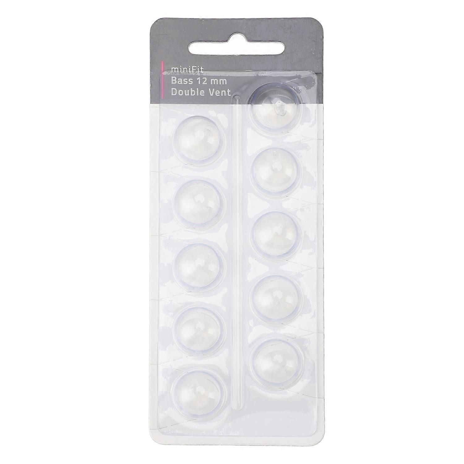 10pcs Double Vent Bass Dome Accessory Single Layer Double Vent Silicone Replacement Domes for MiniFi