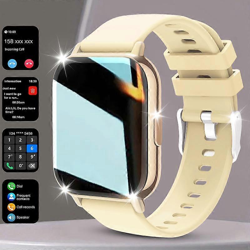 1.81" HD Display Smart Watch – Wireless Calls, Custom Wallpapers, Android/iOS Compatible. Fitness, Alerts, Music Control. Stylish for All!