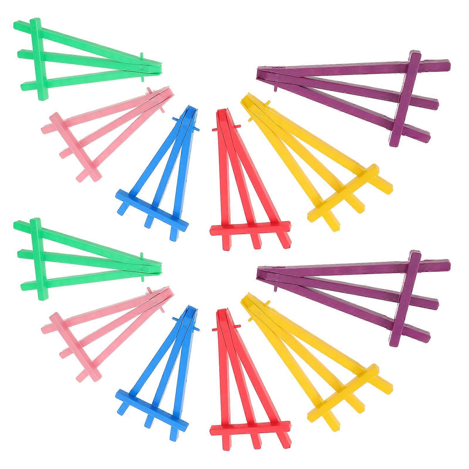Children's Easel Stand for Art Display 10Pcs Plastic Portable Easel