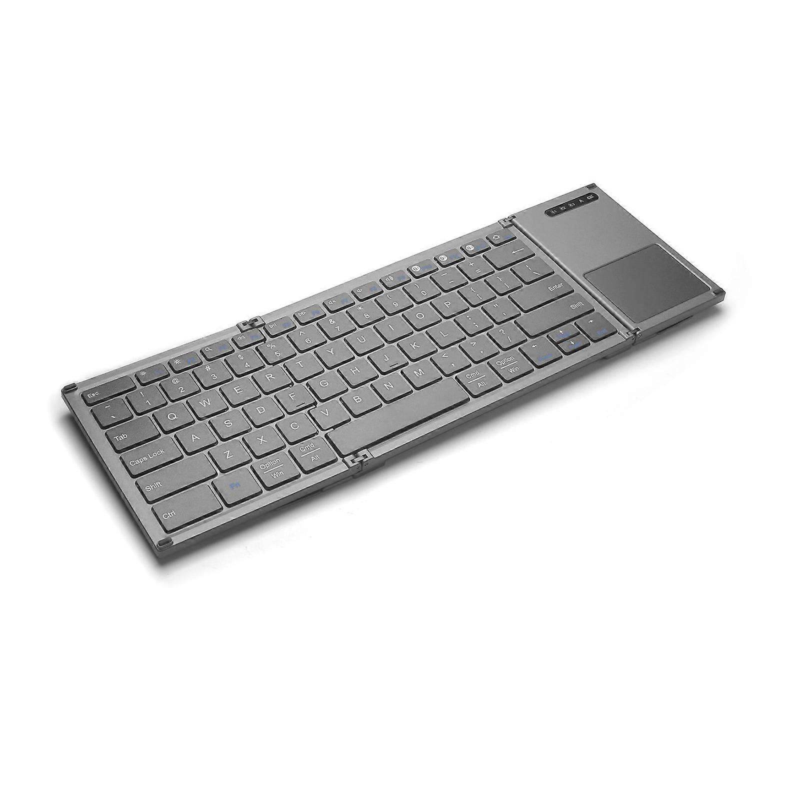 Triple Fold Wireless Keyboards With Touchpads, Multi Device Support, Effortless Transition for Work and Play Multicolor