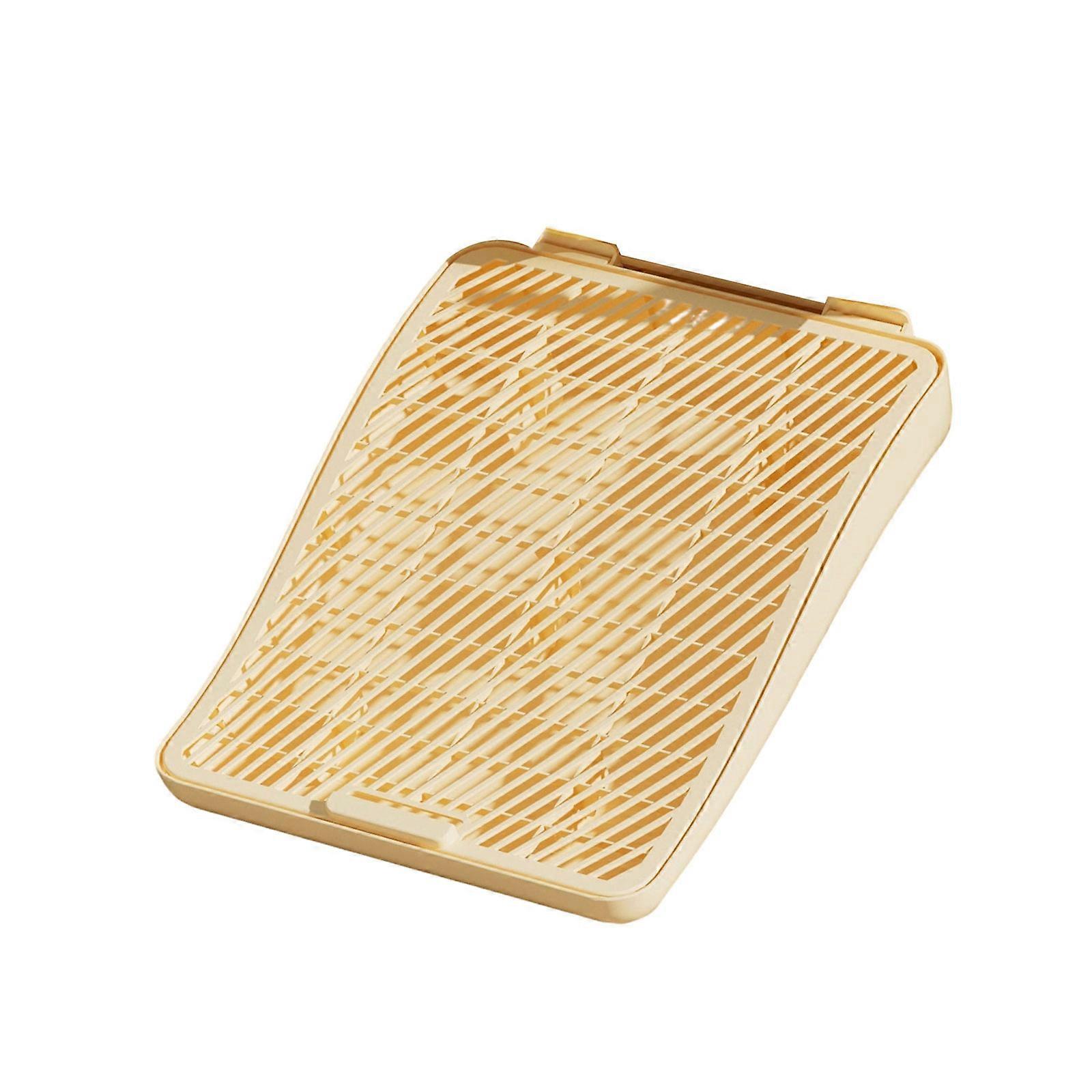 Nonslip Cats Litter Boxes Floor Mats Effectively Captures Litter Boxes Spill Prevention Grids Easyly Maintenance  Yellow