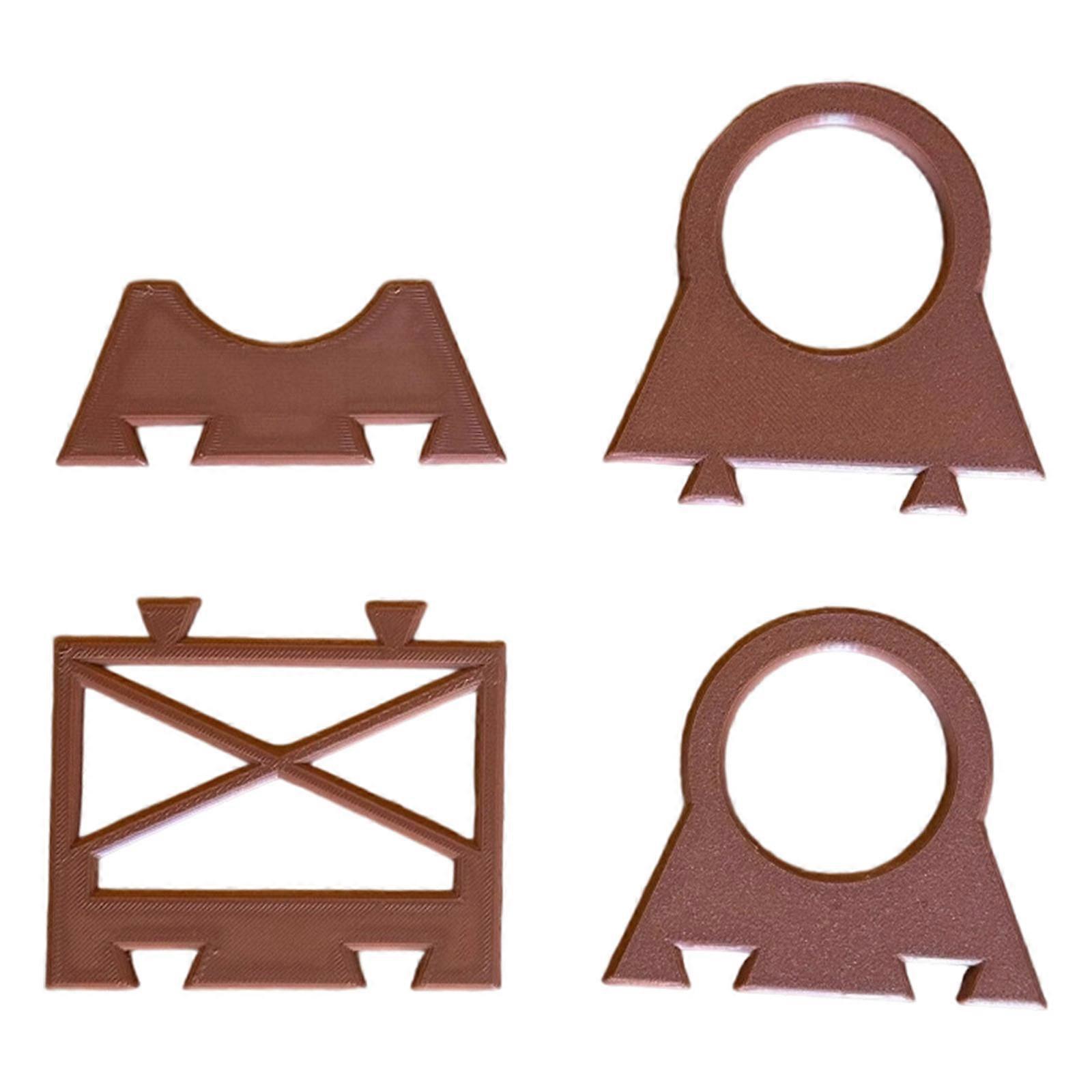 Quickly Install Furniture Spacers 3D Printed Spacers Adjustable Gaps Fillers for Securing Furniture Against Wall  brown