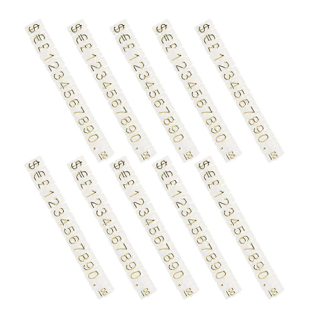 10 Strings Price Tag Cube Adjustable Assembly Pricing Counter Display Stand Label