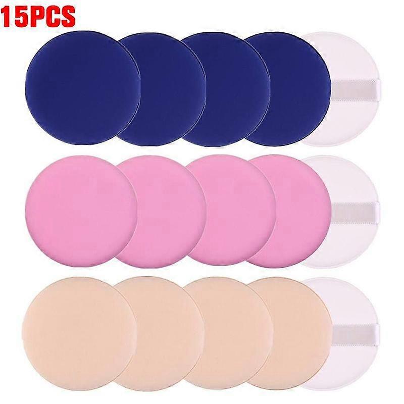 Hydrophilic Non-Latex Makeup Puff 15-Pack Soft Water Expanding Blender for Flawless Face Eye Concealer Foundation Application